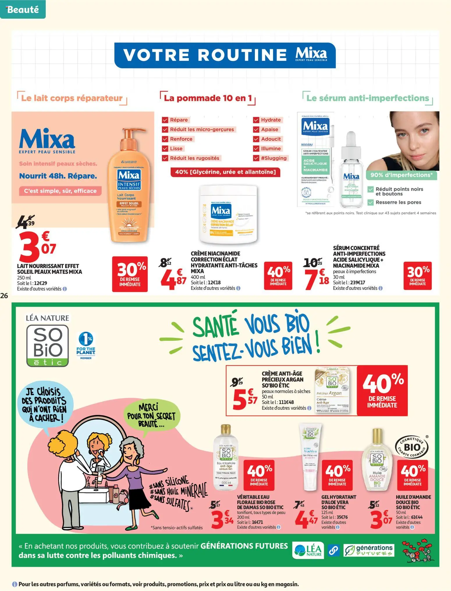 {H1} | Page: 26 | Produits: Lait, Huile, Thé, Crème