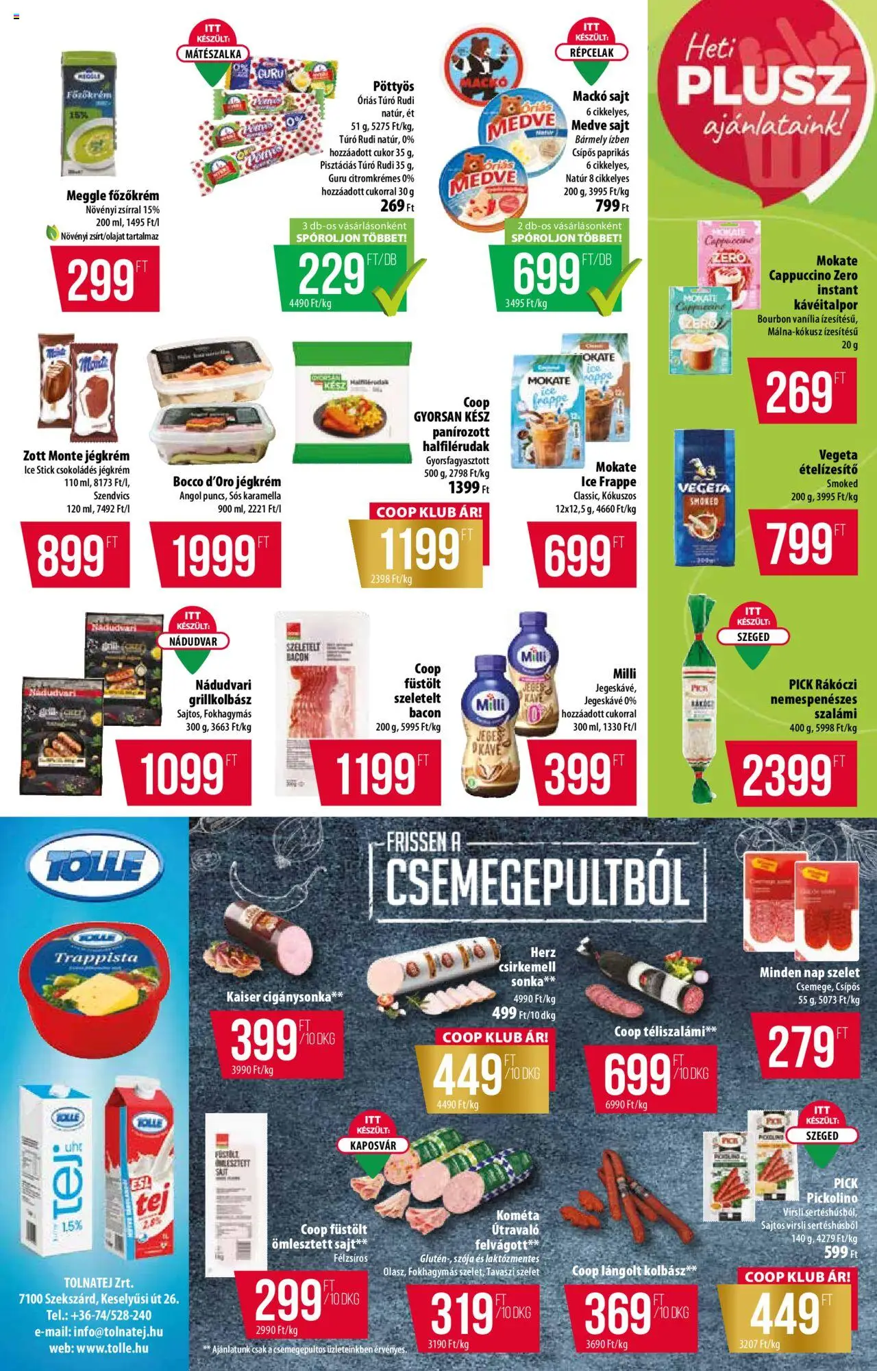 COOP akciós ujság - amely érvényes a következő dátumtól: 31.07.2025 | Oldal: 2 | Termékek: Virsli, Szeletelt bacon, Sonka, Sajt
