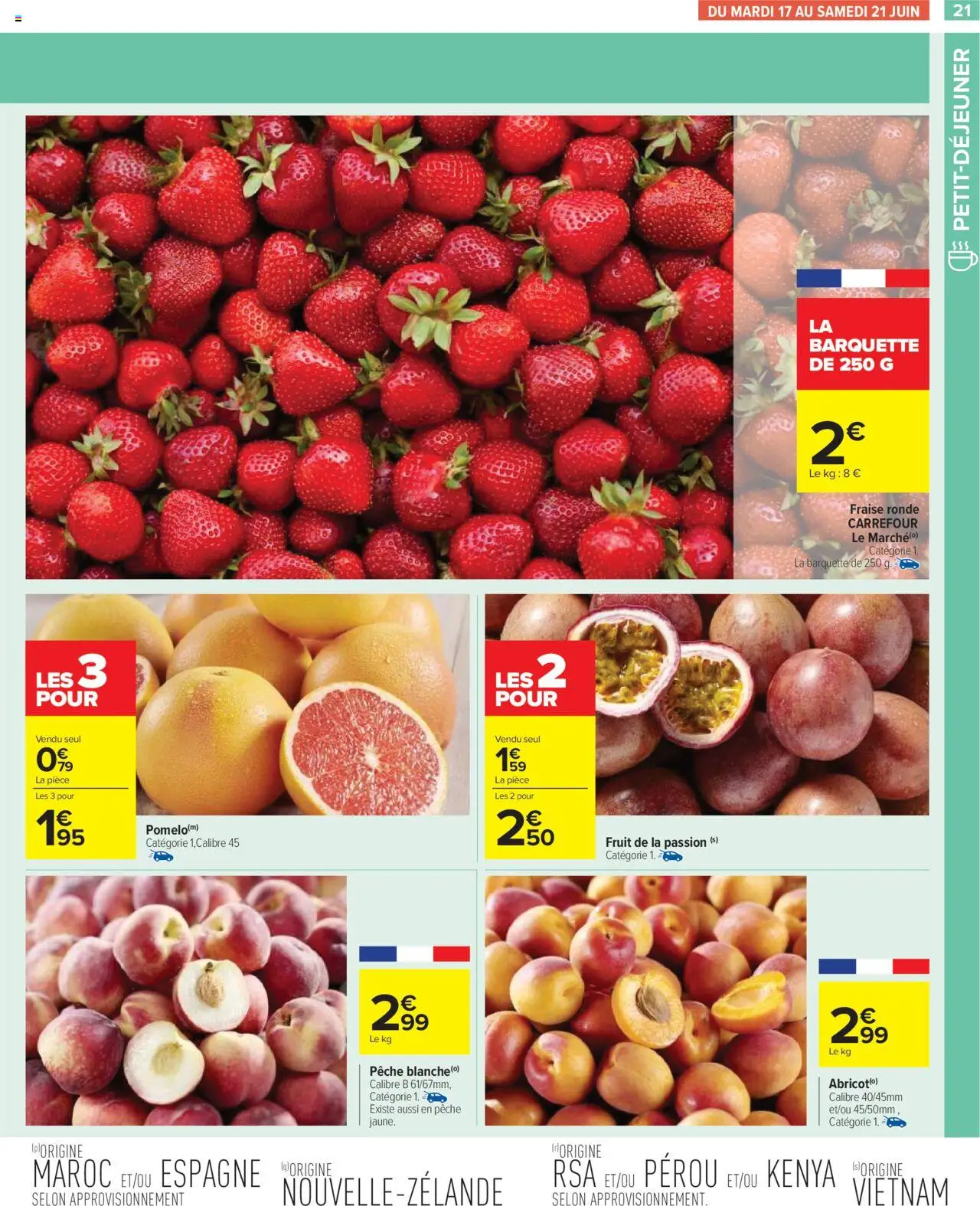  | Page: 23 | Produits: Fraise, Fruit de la passion, Pêche
