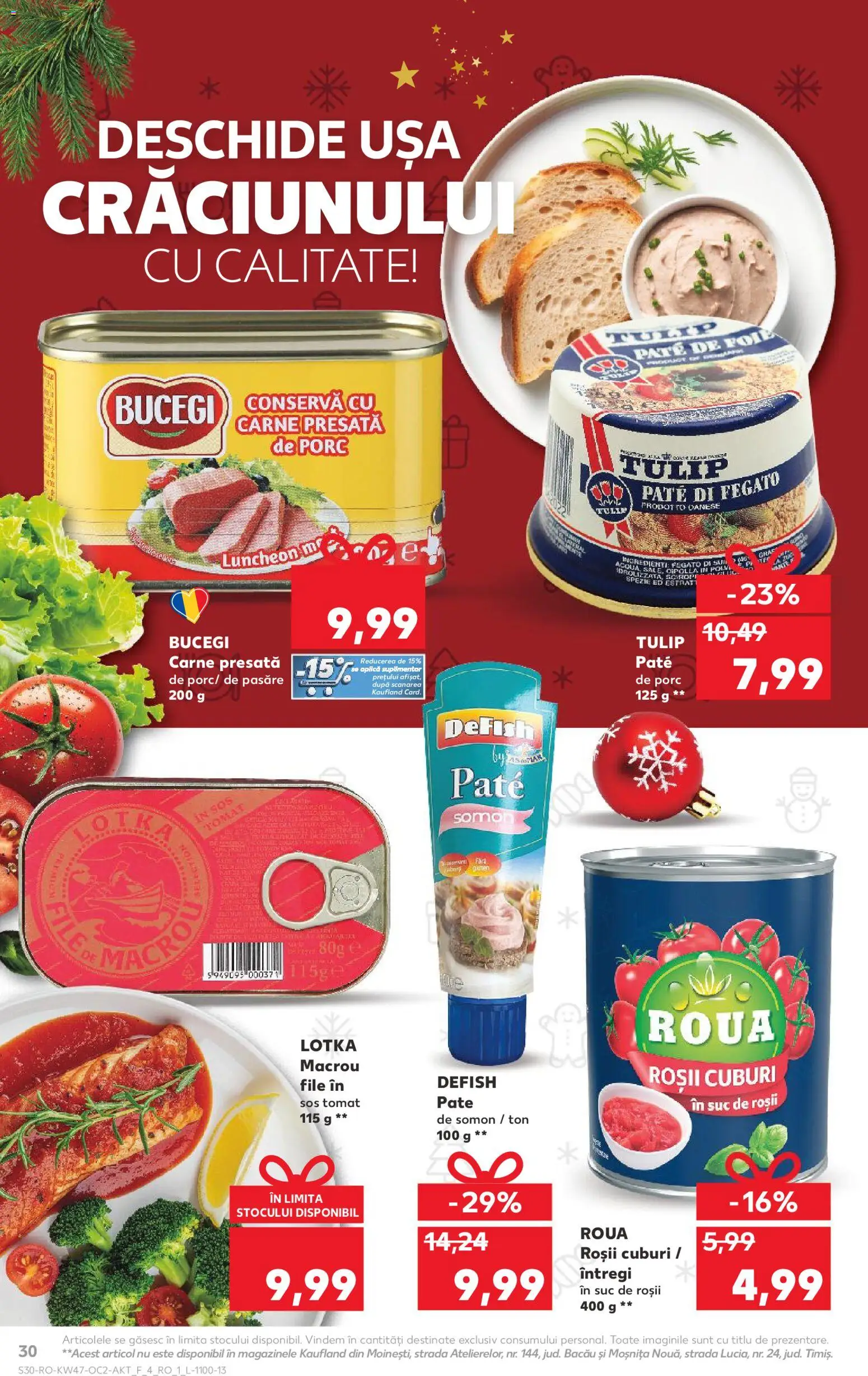 Kaufland RO akciós ujság - amely érvényes a következő dátumtól: 19.11.2025 | Oldal: 30