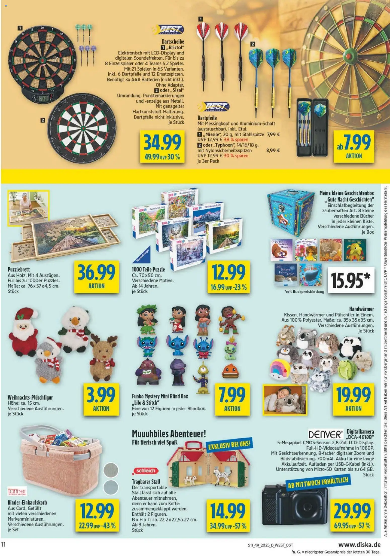 Diska - Diska Angebote Sachsen-Thüringen KW49 – gültig ab 01.12.2025 | Seite: 11 | Produkte: Batterien, Box, Digitalkamera, Koffer