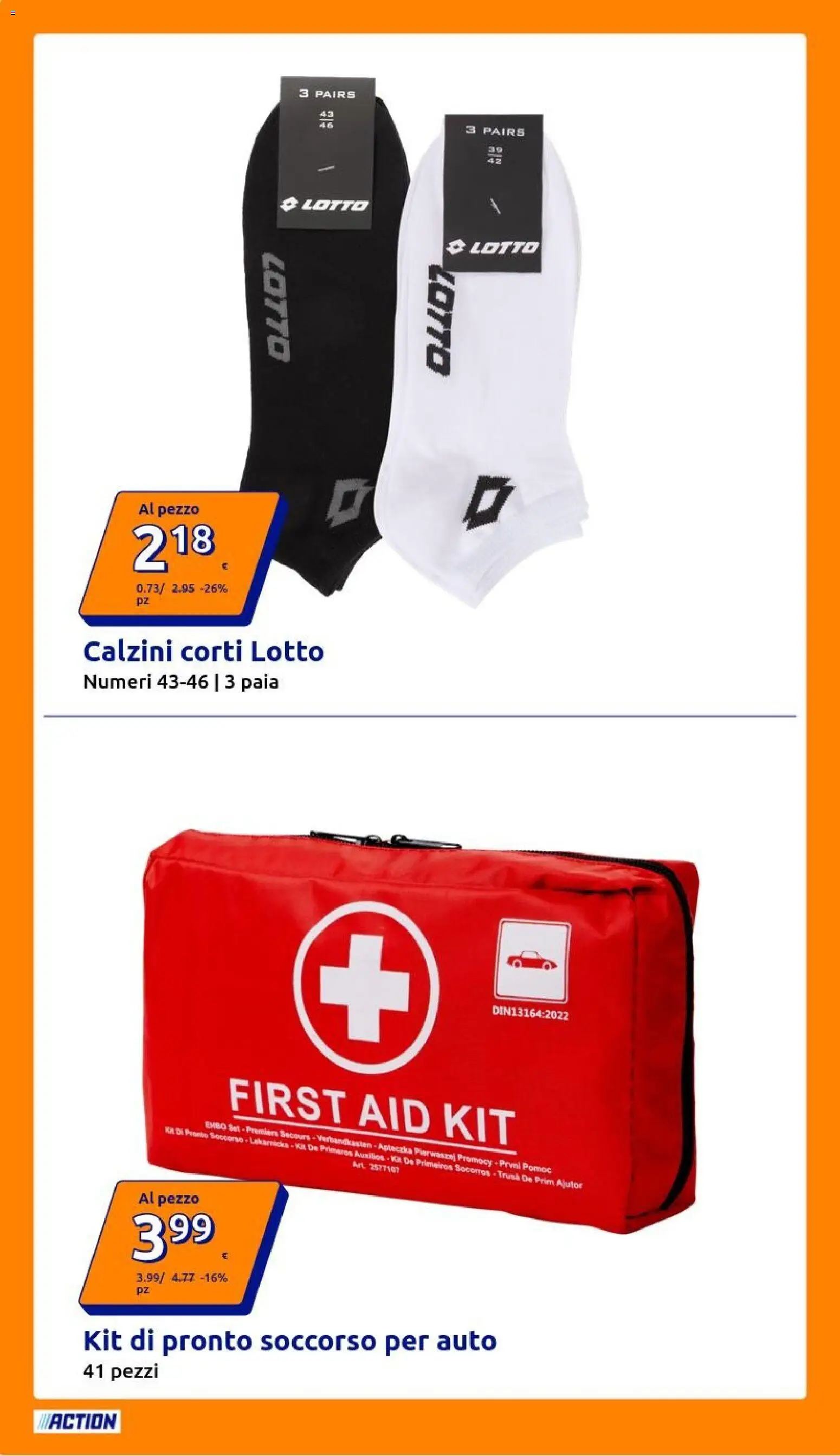 Volantino Action del 22.04.2026 | Pagina: 2 | Prodotti: Calzini