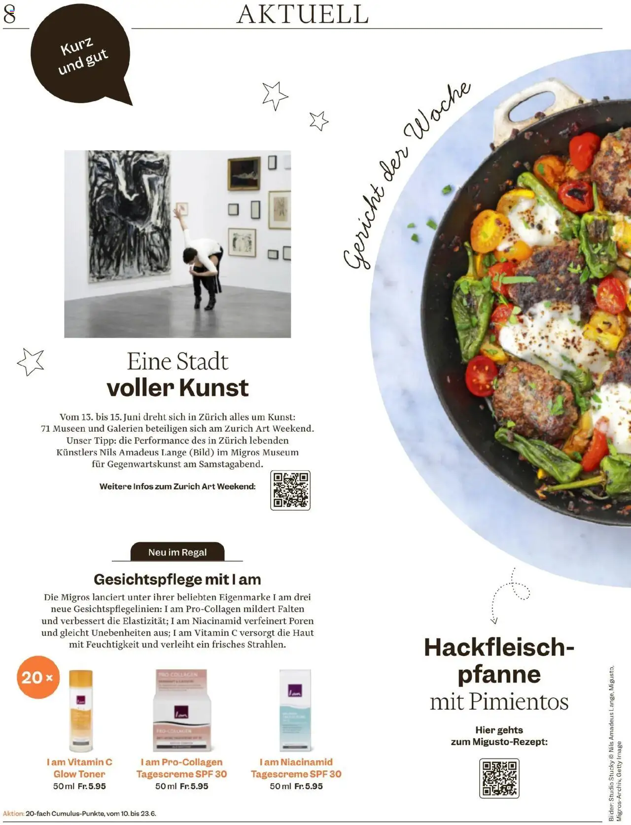 Migros Magazin ab 10.06.2025 | Seite: 8 | Produkte: Regal, Tagescreme, Bilder, Toner