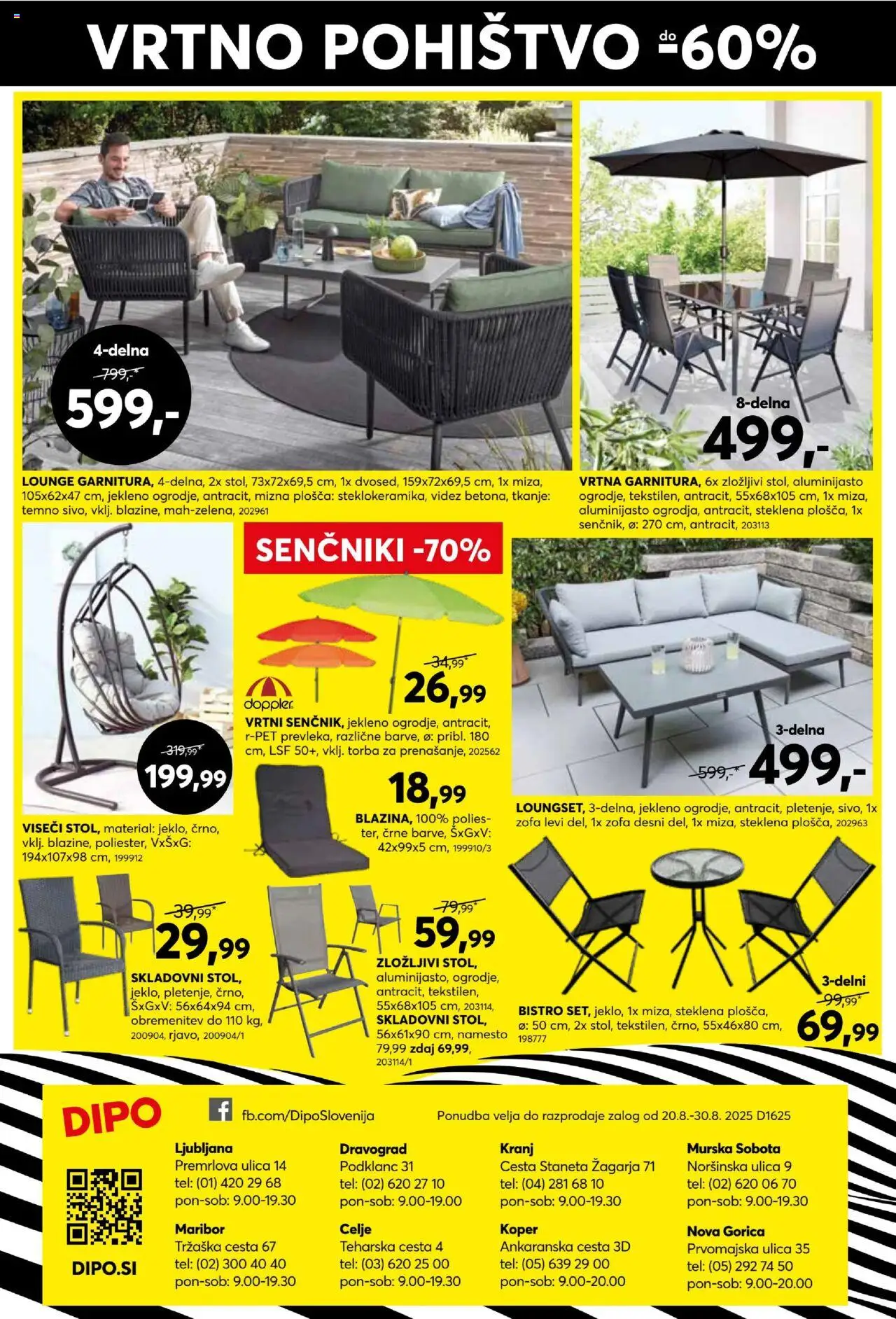 Dipo katalog │ velja od 20.08.2025 | Stran: 16 | Izdelki: Torba, Pohištvo, Vrtno pohistvo