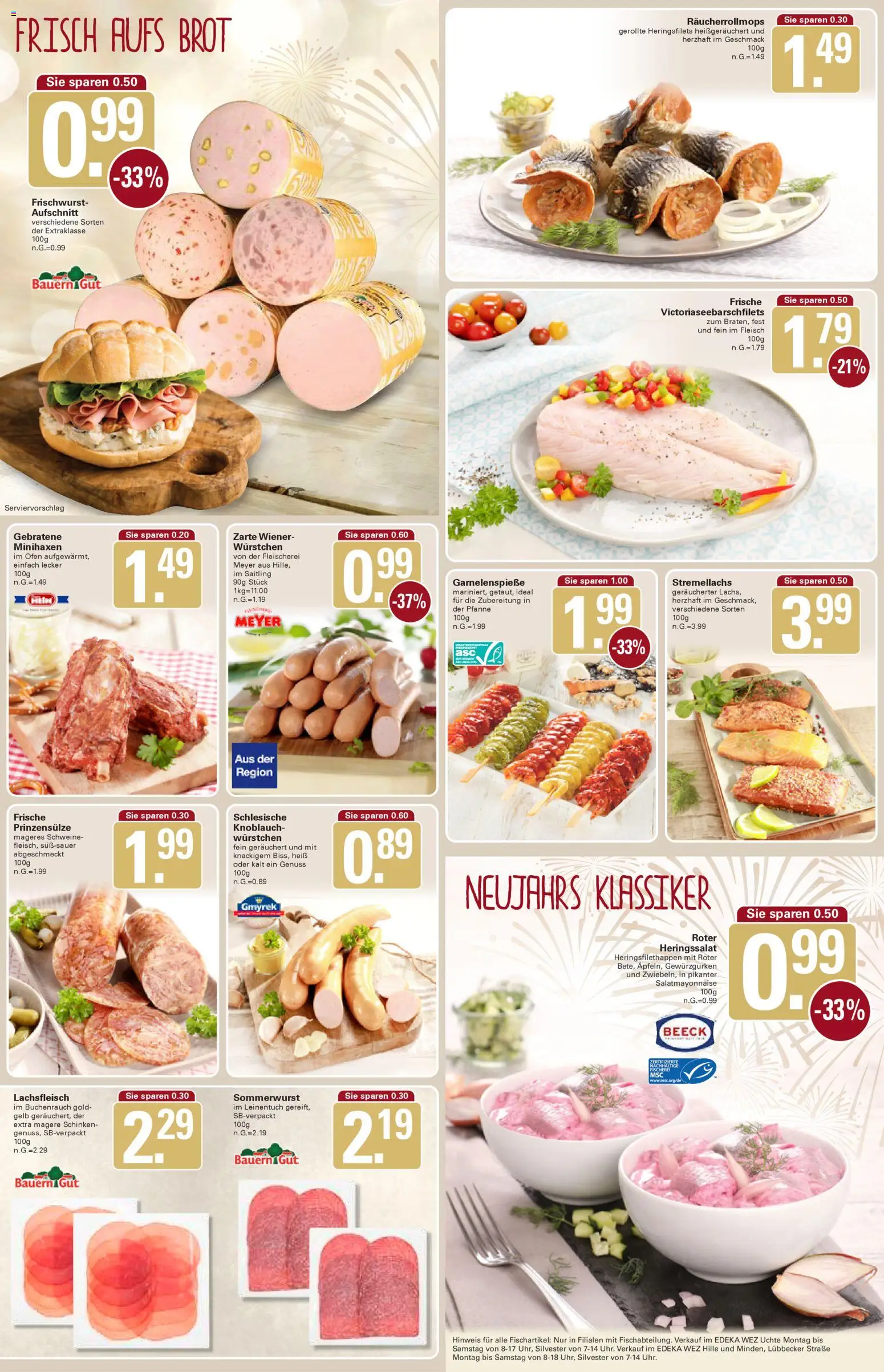 WEZ Prospekt – gültig ab 22.12.2025 | Seite: 7 | Produkte: Ofen, Brot, Schinken, Fleisch