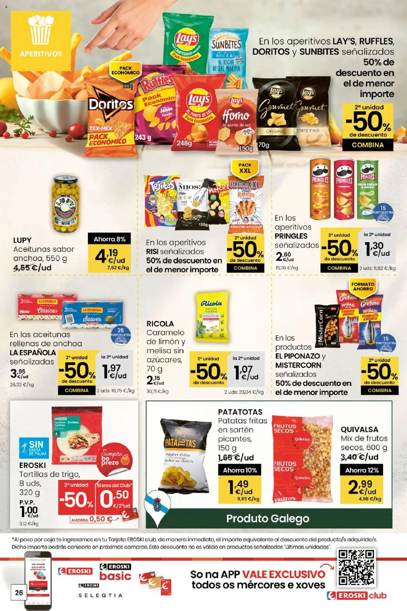 Eroski - Quen ben te quere farache aforrar │ válido desde el 15.01.2026 | Página: 26 | Productos: Jamón, Frutos secos, Horno, Caja