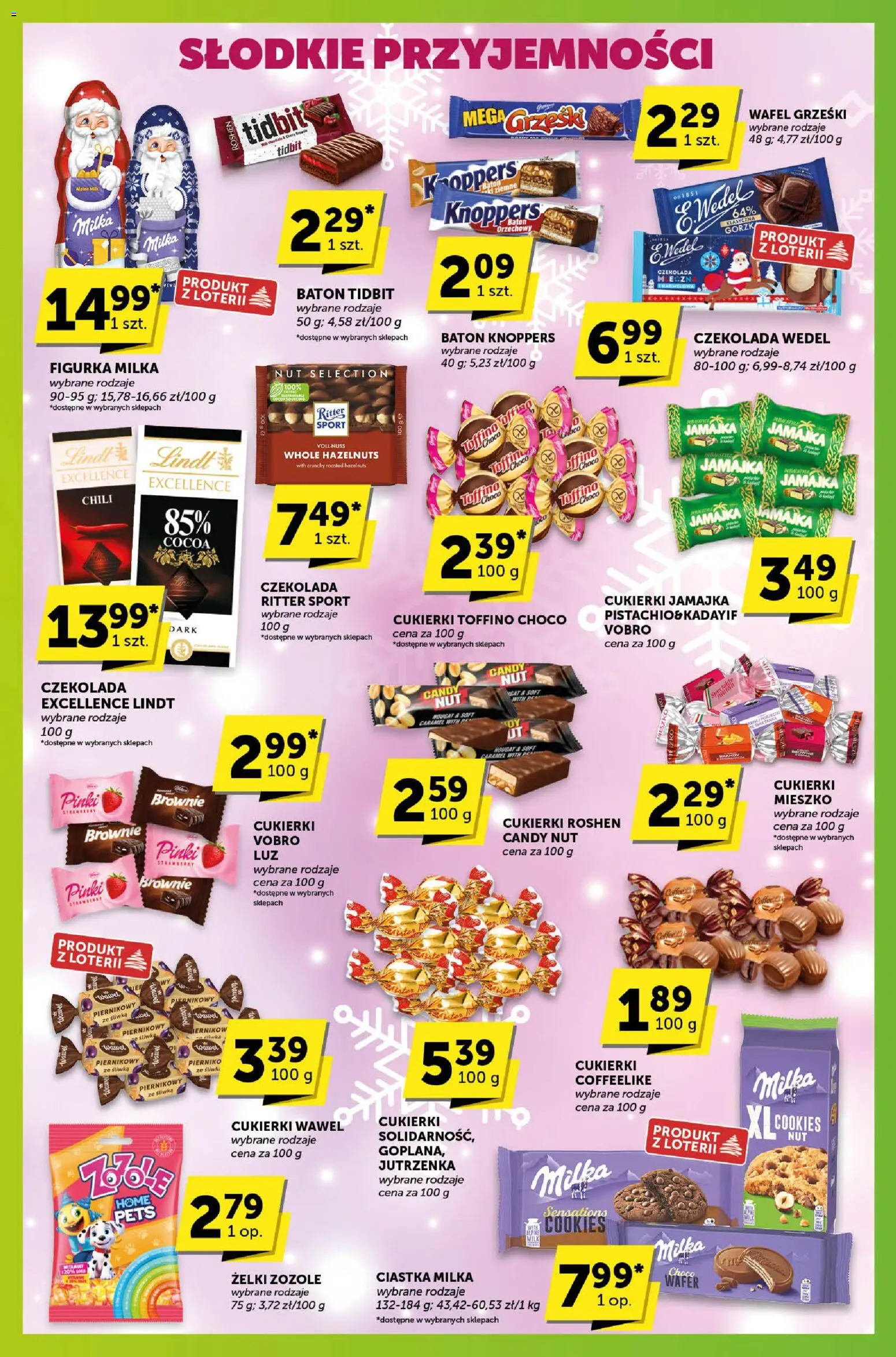 Euro Sklep Gazetka - Sprawdź, co więcej od 11.12.2025 | Strona: 8 | Produkty: Knoppers, Cukierki jamajka, Żelki, Cukierki