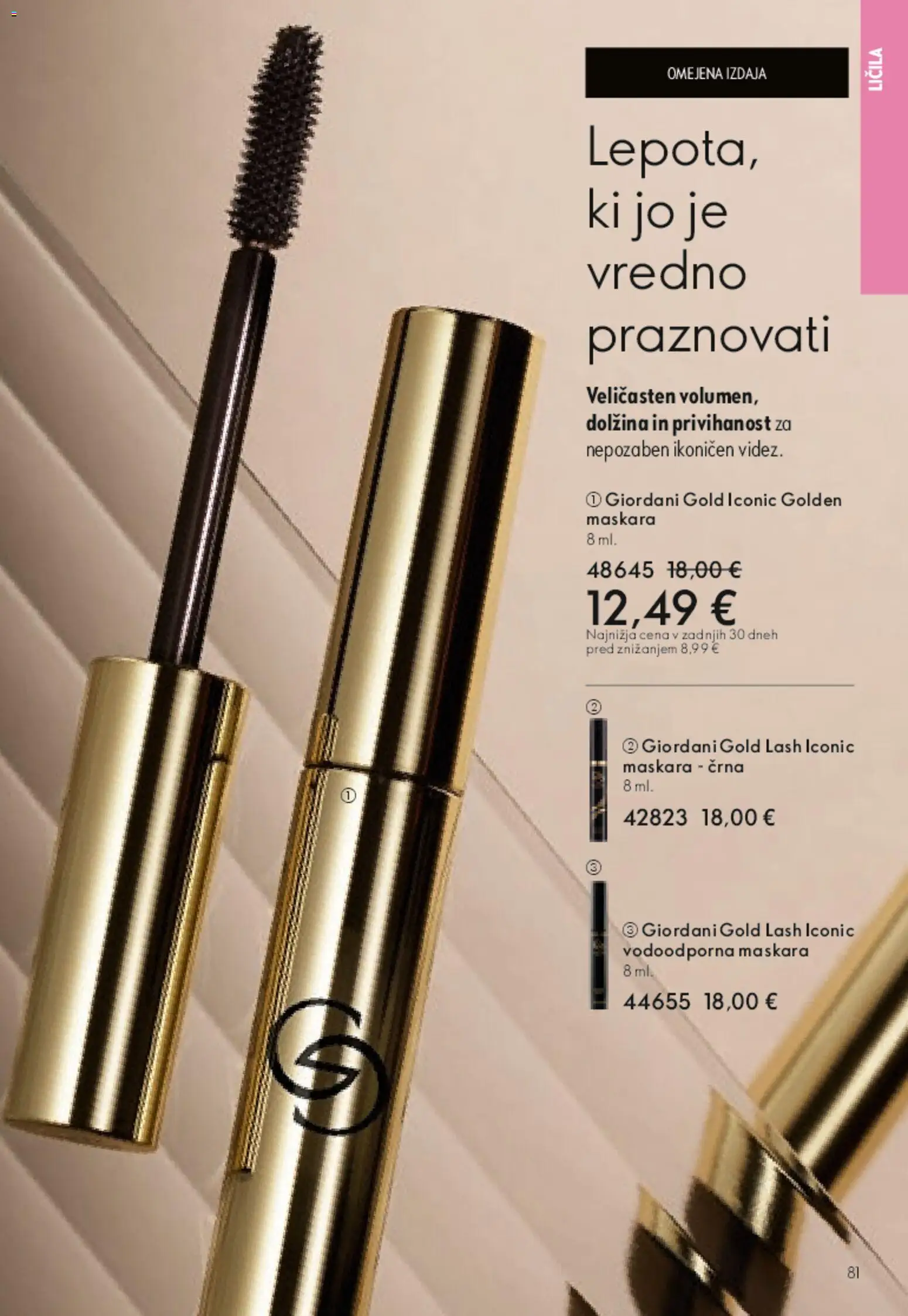 Novi Oriflame katalog ponudbe – veljaven od 01.04.2026 | Stran: 80 | Izdelki: Licila, Maskara