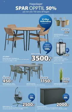 Forhåndsvisning av JYSK - Kundeavis gyldig fra 02.03.2026 | Side: 4 | Produkter: Сантехнічне кріплення, Hagebord, Bord, Blomsterpotte