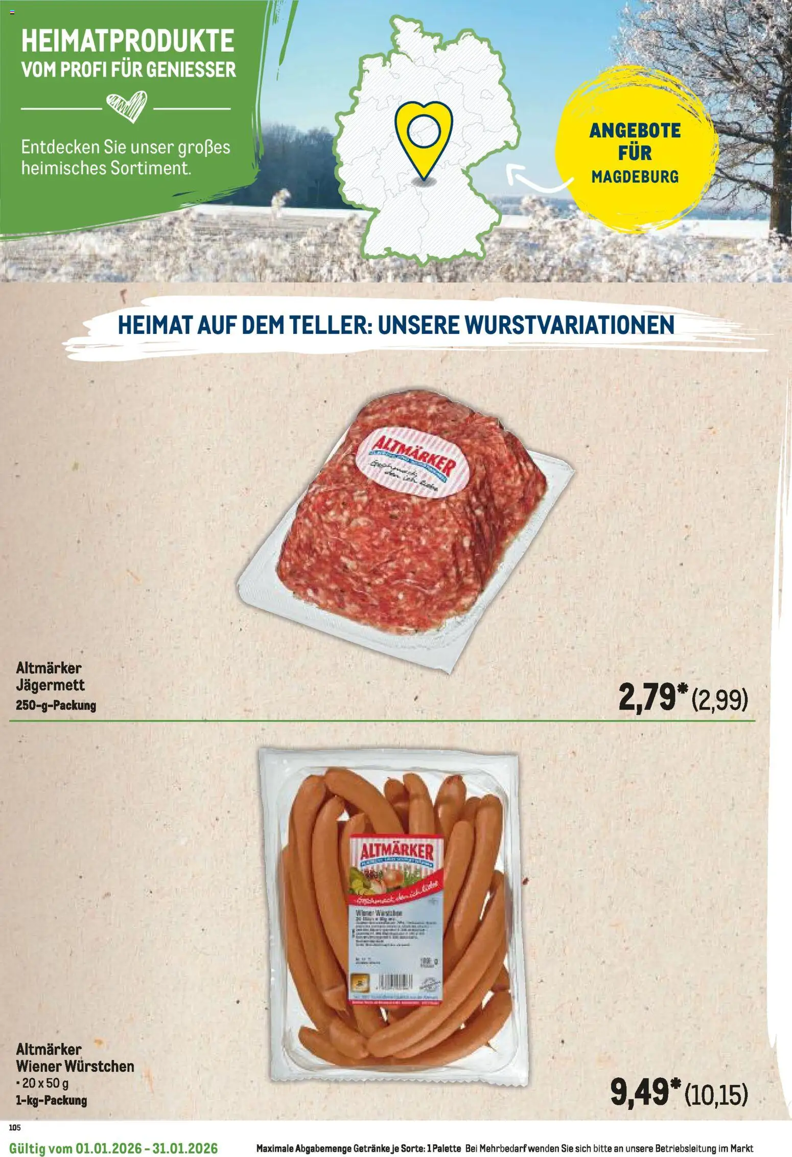 Metro  Regionaler Flyer – gültig ab 01.01.2026 | Seite: 96 | Produkte: Wiener wurstchen