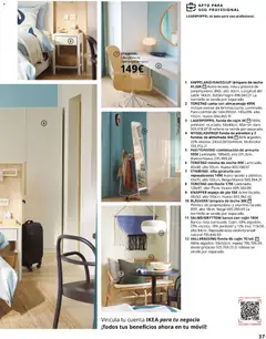 Vista previa Catálogo IKEA para tu negocio válido desde el 02.12.2025 | Página: 37 | Productos: Cama, Cojín, Silla, Lámpara