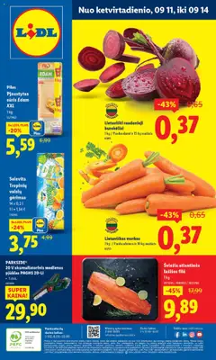 LIDL leidinys galioja nuo 11.09.2025
