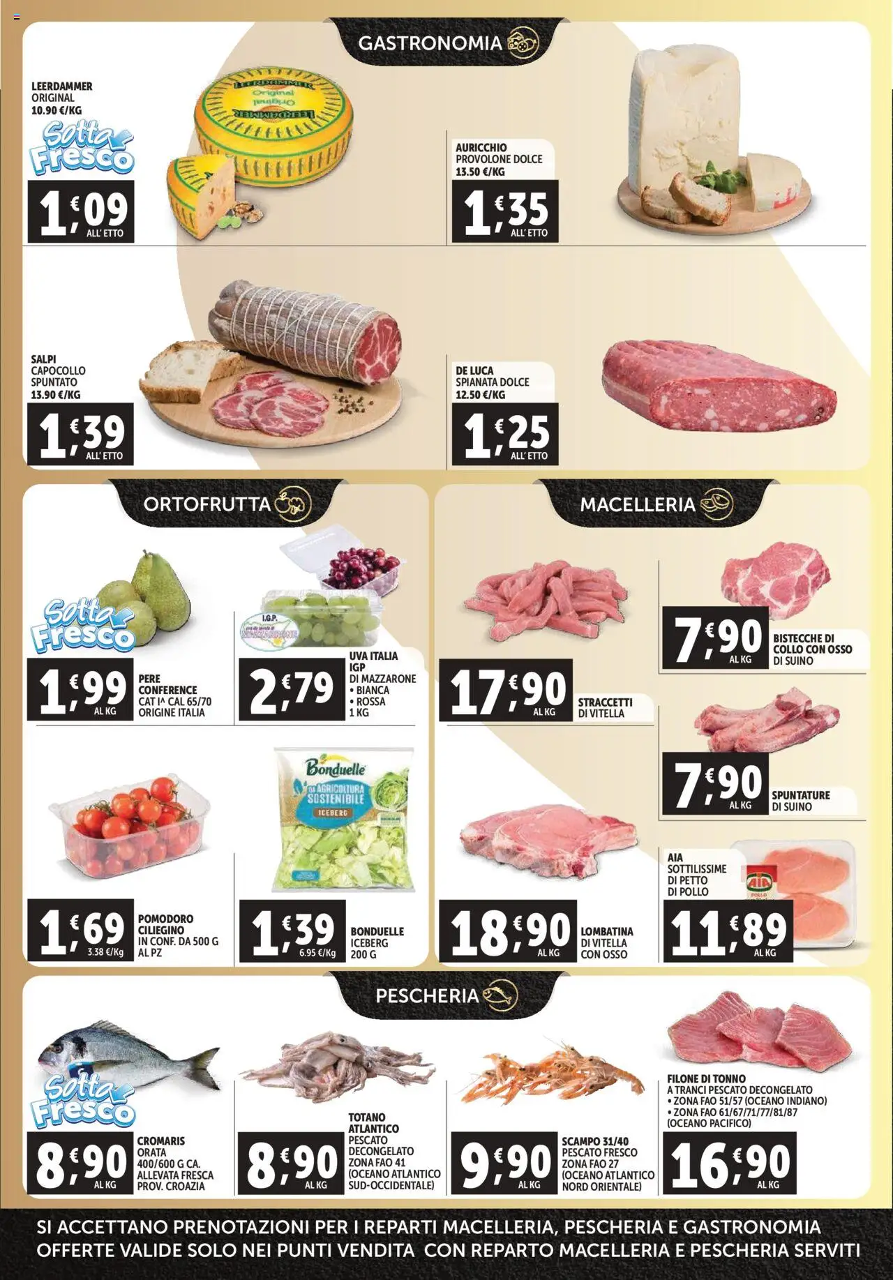 Volantino Decò del 03.10.2025 | Pagina: 2 | Prodotti: Pollo, Orata, Uva, Tonno