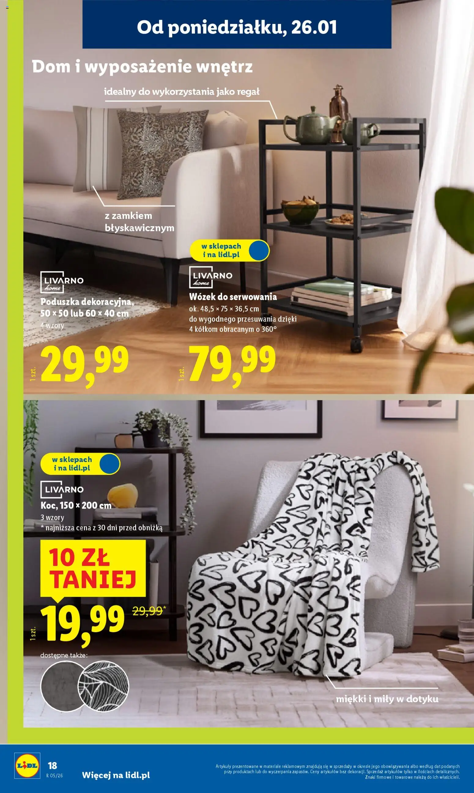 Lidl Katalog od 26.01.2026 | Strona: 18 | Produkty: Poduszka, Regał