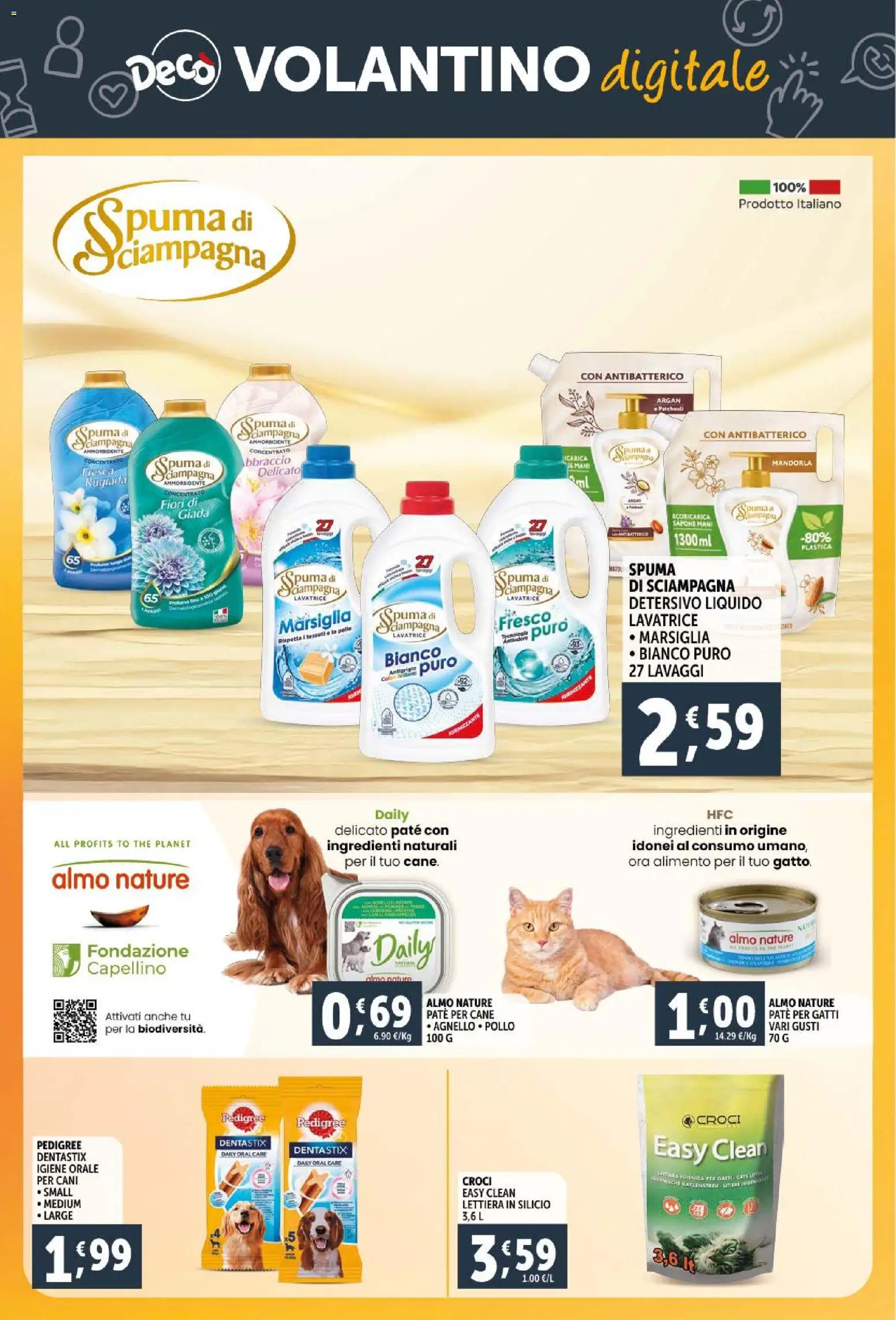 Volantino Decò del 15.12.2025 | Pagina: 40 | Prodotti: Paté, Ammorbidente, Lavatrice, The