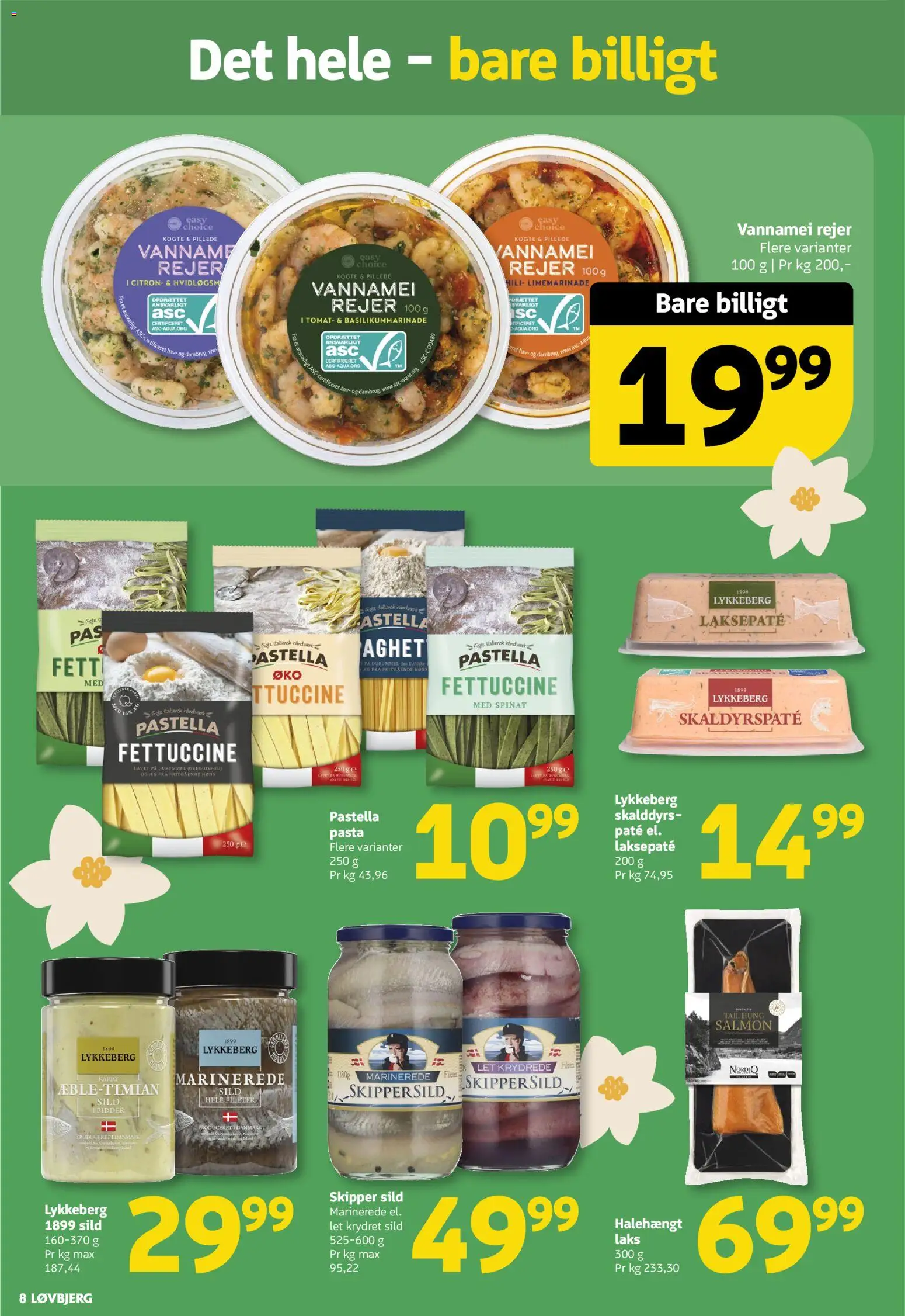 Løvbjerg tilbudsavis – gyldig fra 24.04.2026 | Side: 8 | Produkter: Karry, Sild, Rejer, Spinat