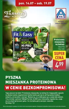Pogląd oferty "Aldi Gazetka - Promocja proteinowy mix" - ważna od 14.07.2025
