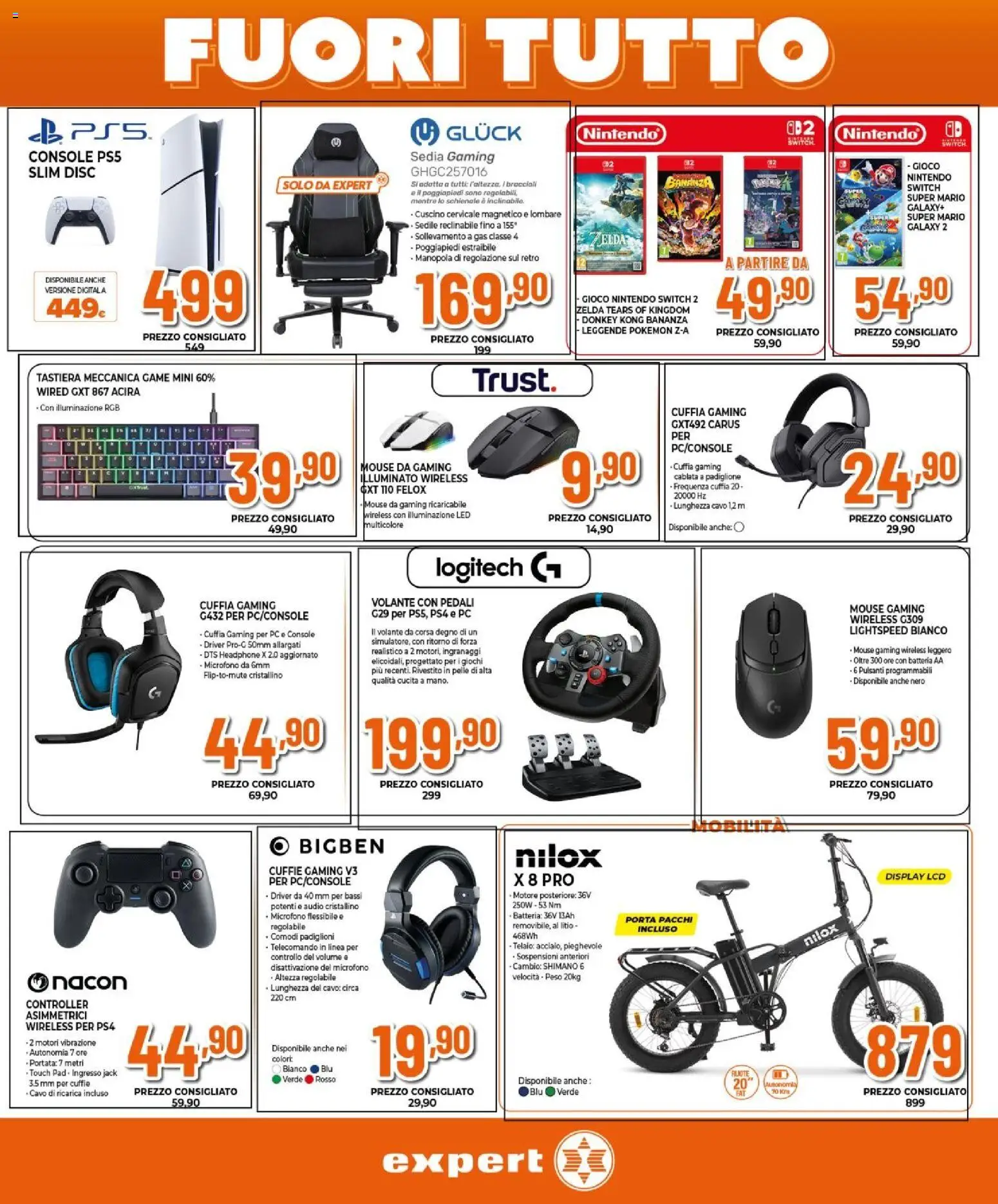 Volantino Expert del 27.12.2025 | Pagina: 22 | Prodotti: Tastiera, Cavo, Cuscino, Batteria