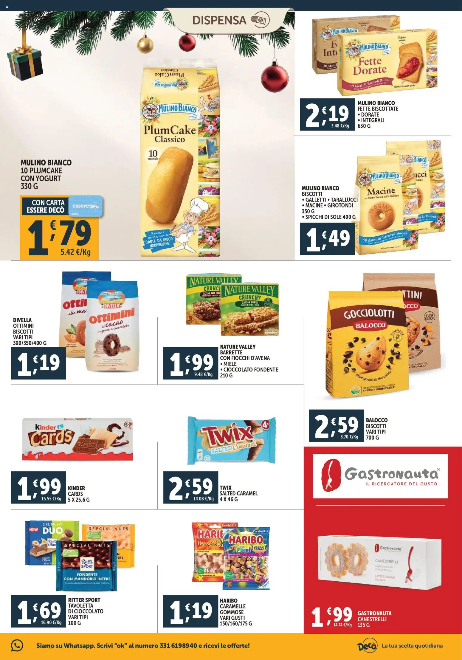 Volantino Decò del 02.12.2025 | Pagina: 15 | Prodotti: Caramelle, Panna, Fiocchi, Fette biscottate