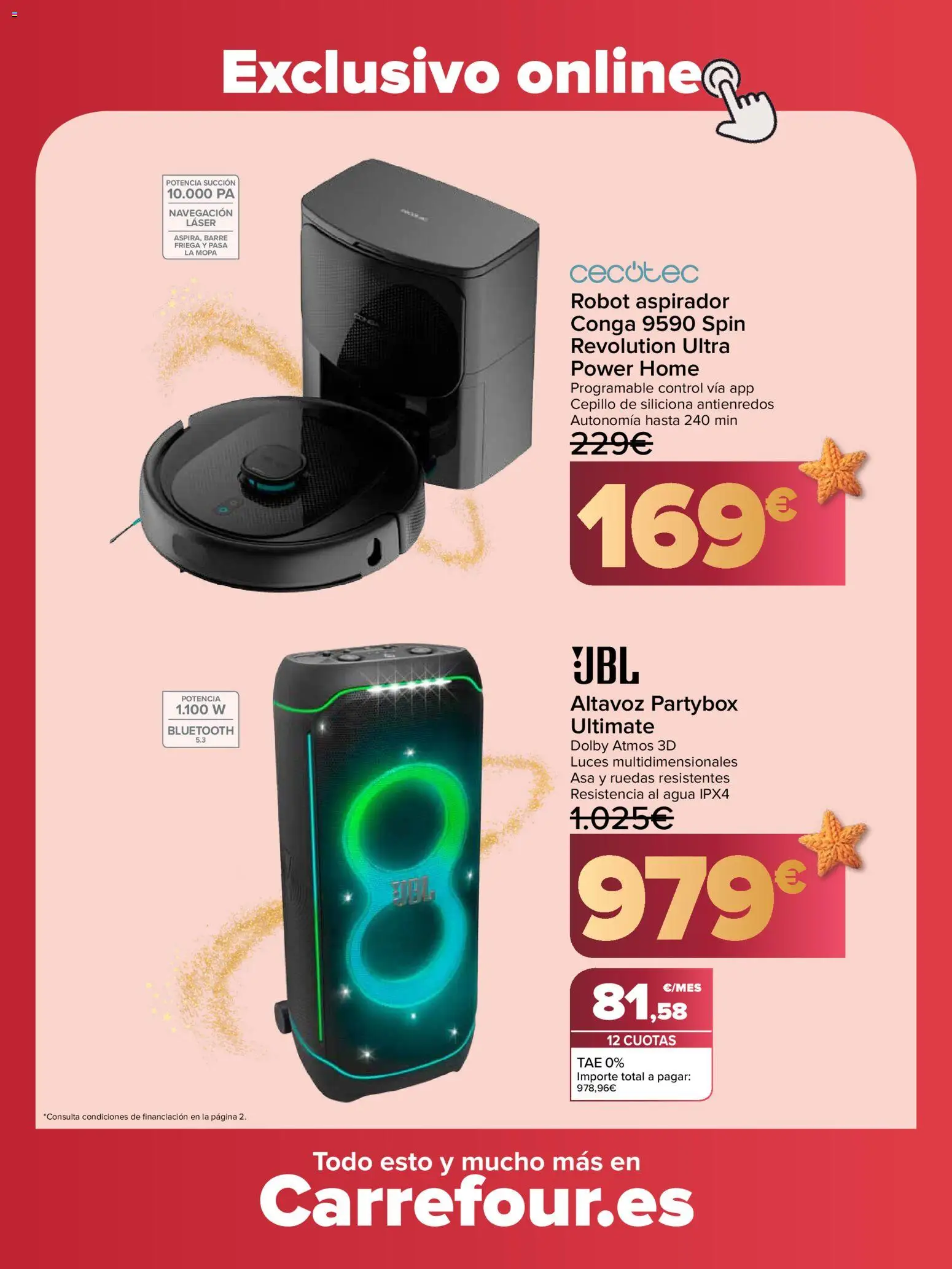 Carrefour folleto │ válido desde el 10.12.2025 | Página: 25 | Productos: Altavoz, Robot, Navegación, Aspirador