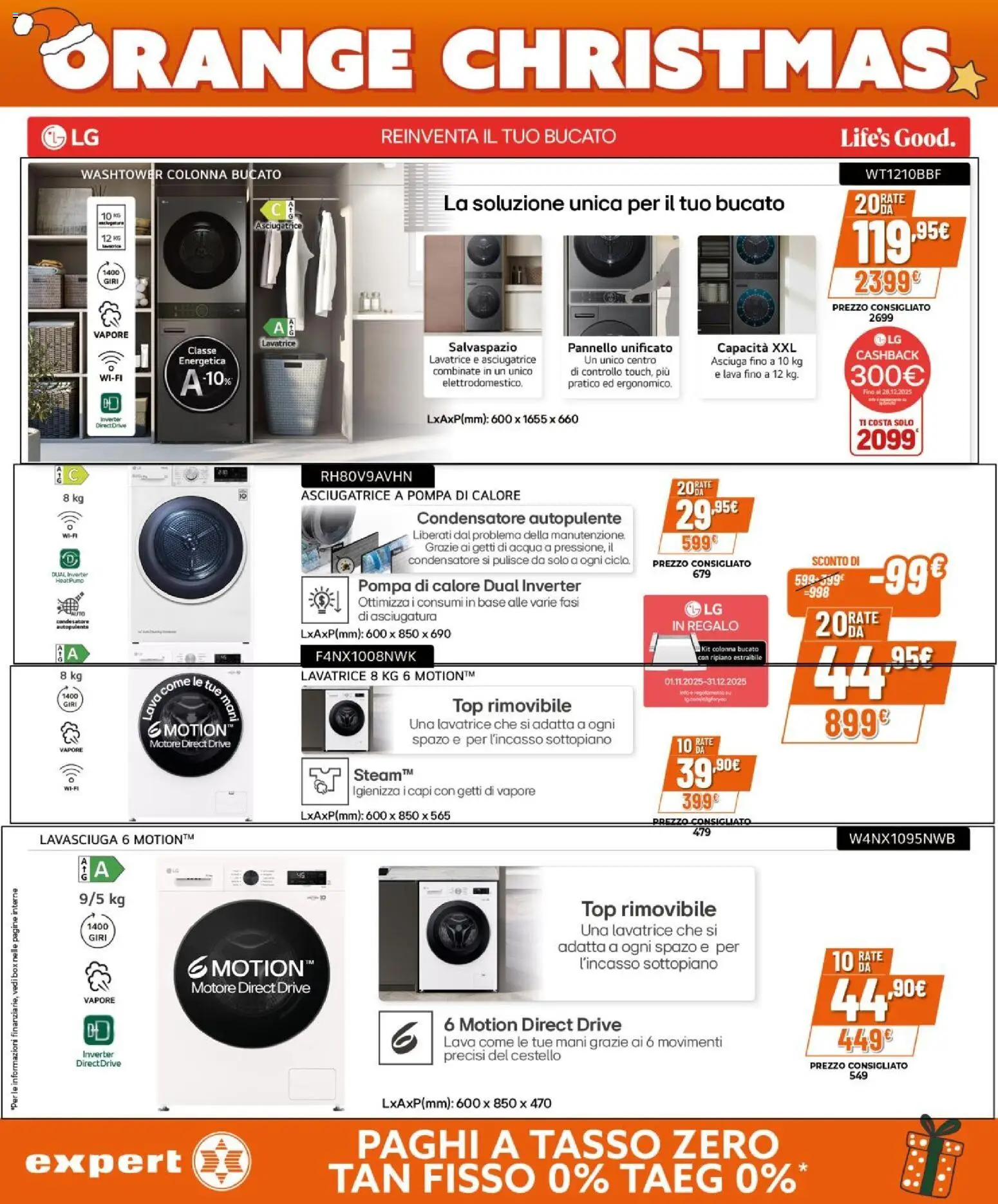 Volantino Expert del 02.12.2025 | Pagina: 30 | Prodotti: Ripiano, Lavasciuga, Acqua, Top