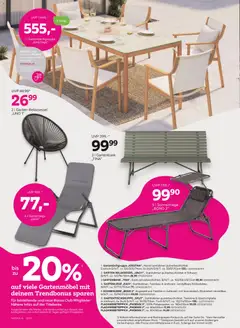 Mömax Prospekt aktuell ab 30.03.2026 gültig | Seite: 12 | Produkte: Tisch, Stuhl, Gartenmöbel