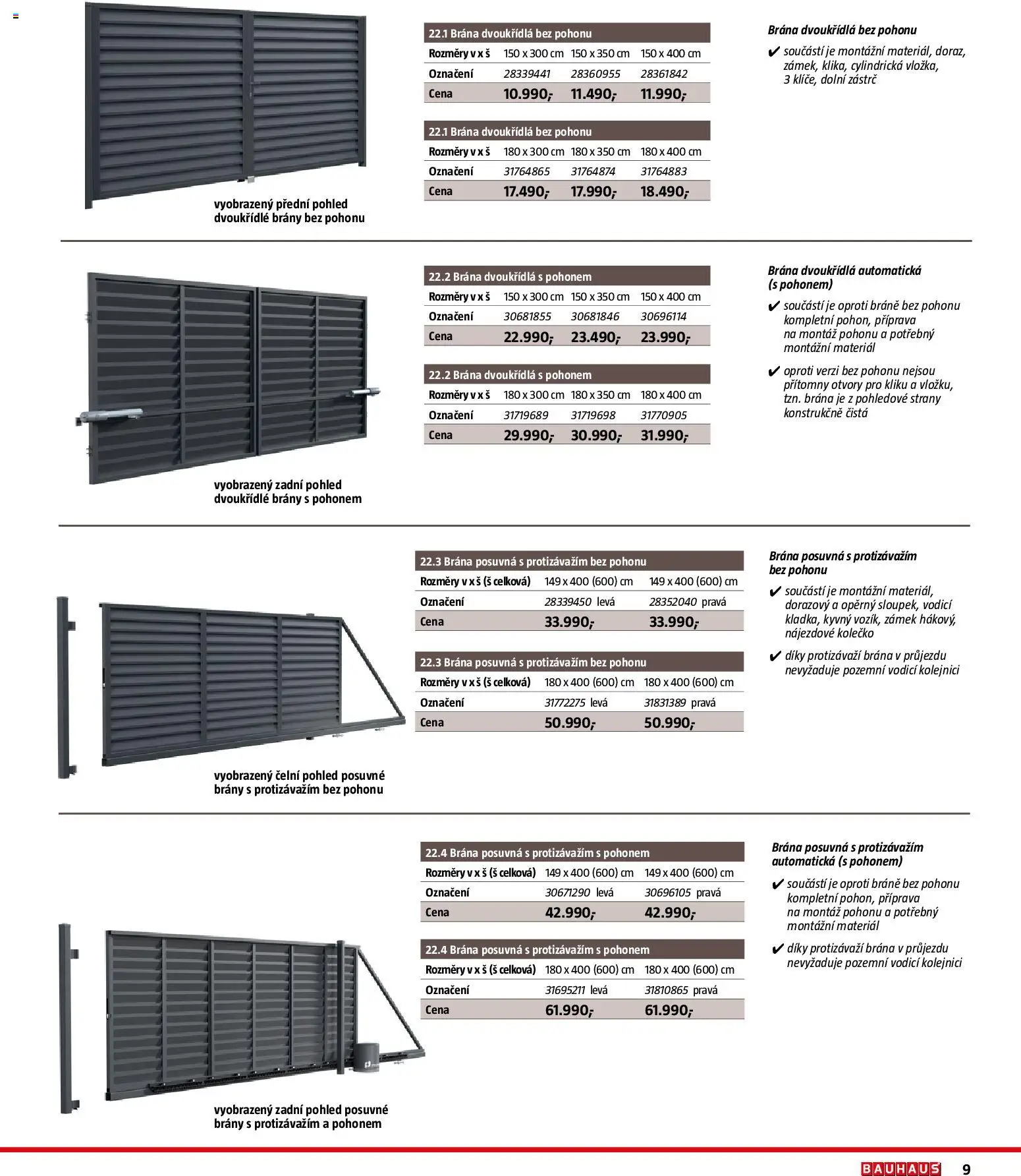 Bauhaus katalog Ploty a zahradní domky od 11.03.2026 | Strana: 9