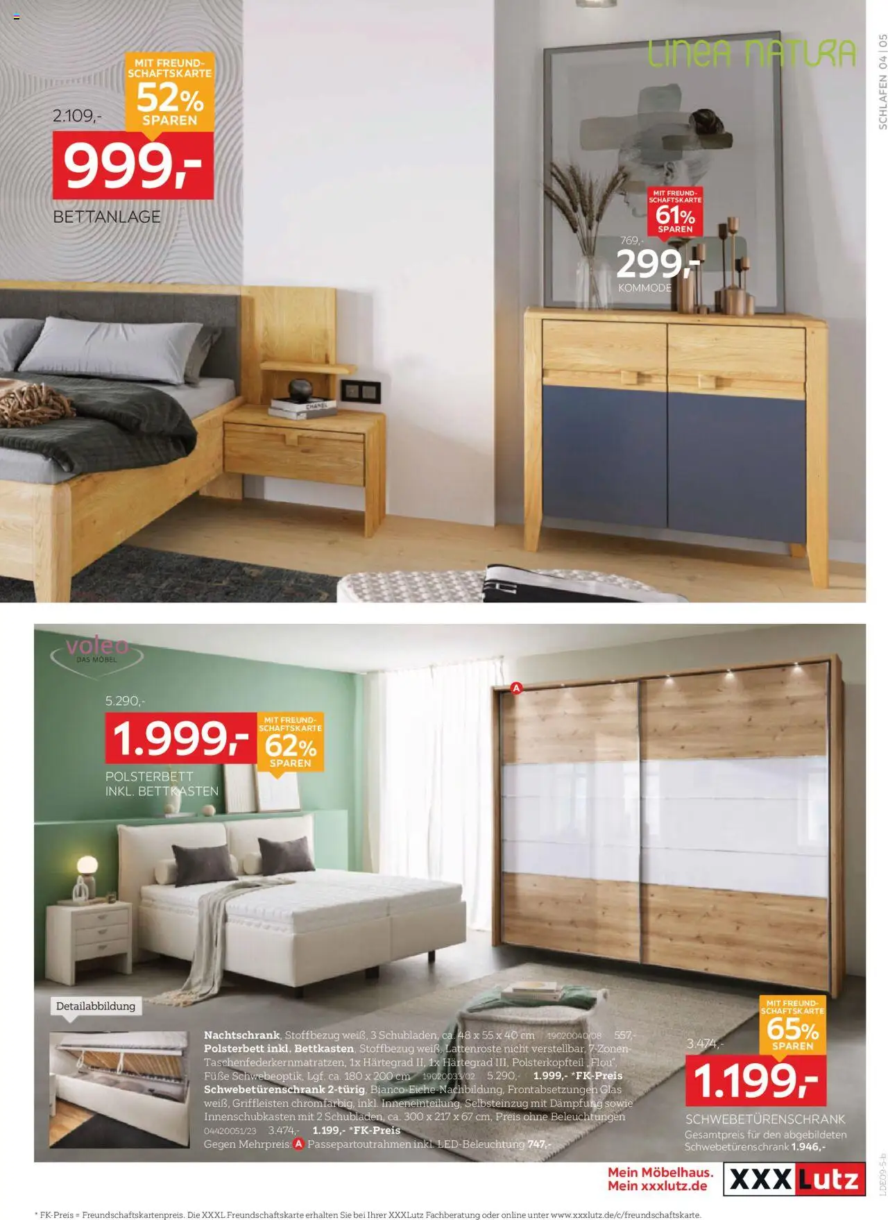 XXXL Lutz Prospekt 	 – gültig ab 08.09.2025 | Seite: 5 | Produkte: Kommode, Schwebetürenschrank, Polsterbett