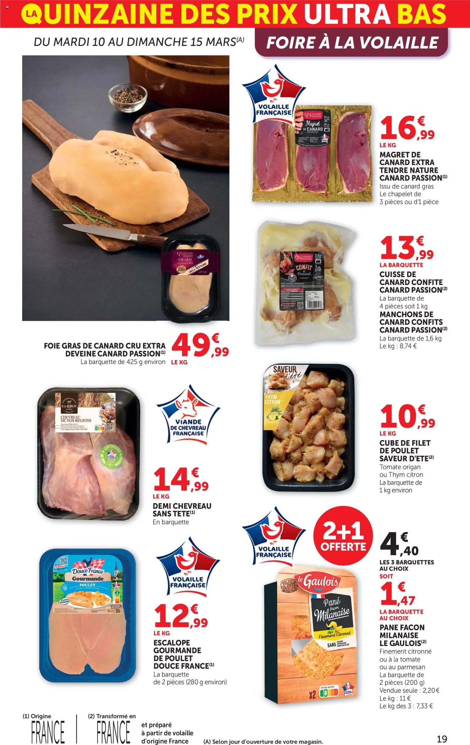 {H1} | Page: 19 | Produits: Origan, Citron, Foie Gras de Canard, Magret de canard extra tendre