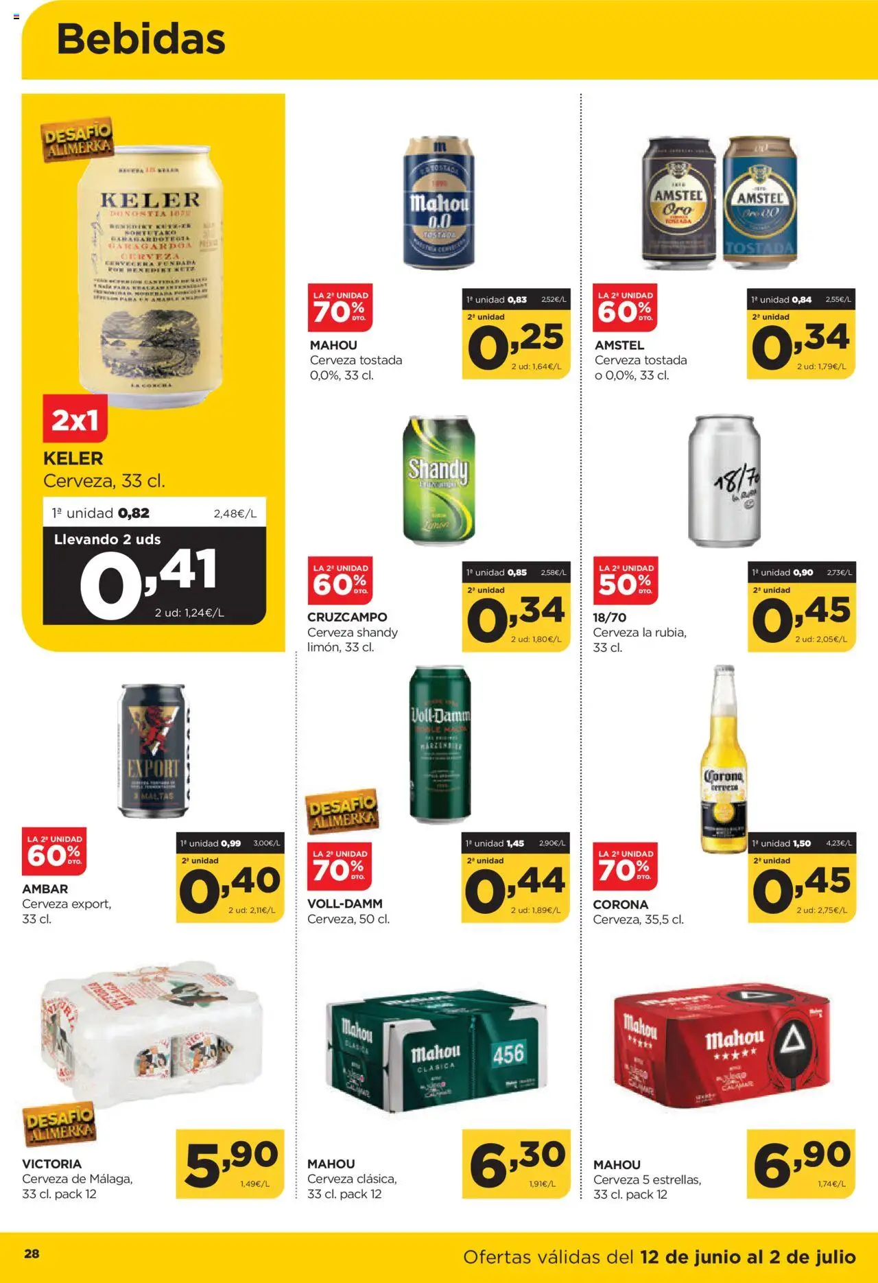 Alimerka folleto Asturias │ válido desde el 12.06.2025 | Página: 30 | Productos: Cerveza