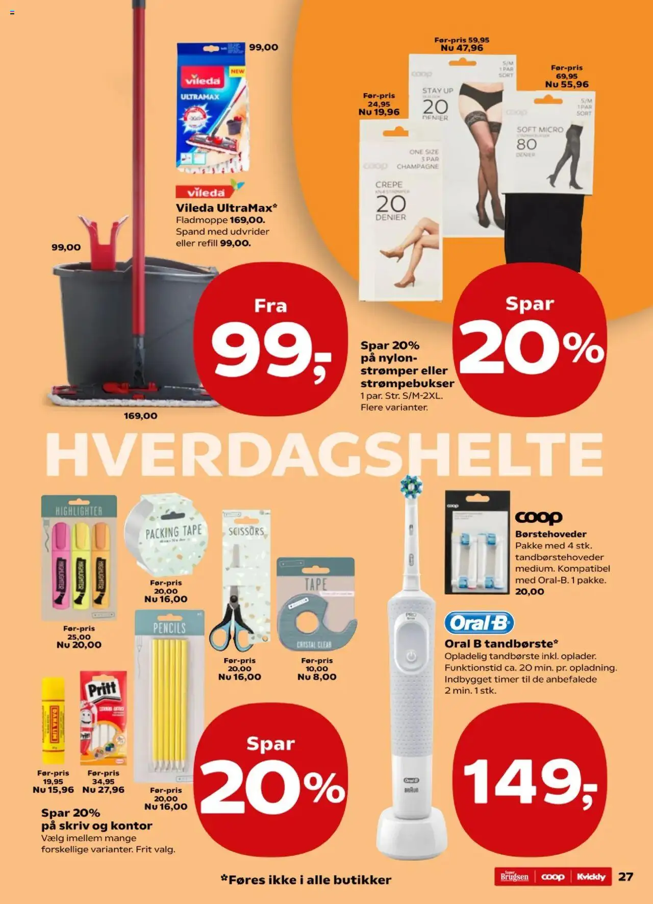 Super Brugsen tilbudsavis – gyldig fra 17.10.2025 | Side: 29 | Produkter: Tandbørste, Strømpebukser, Strømper