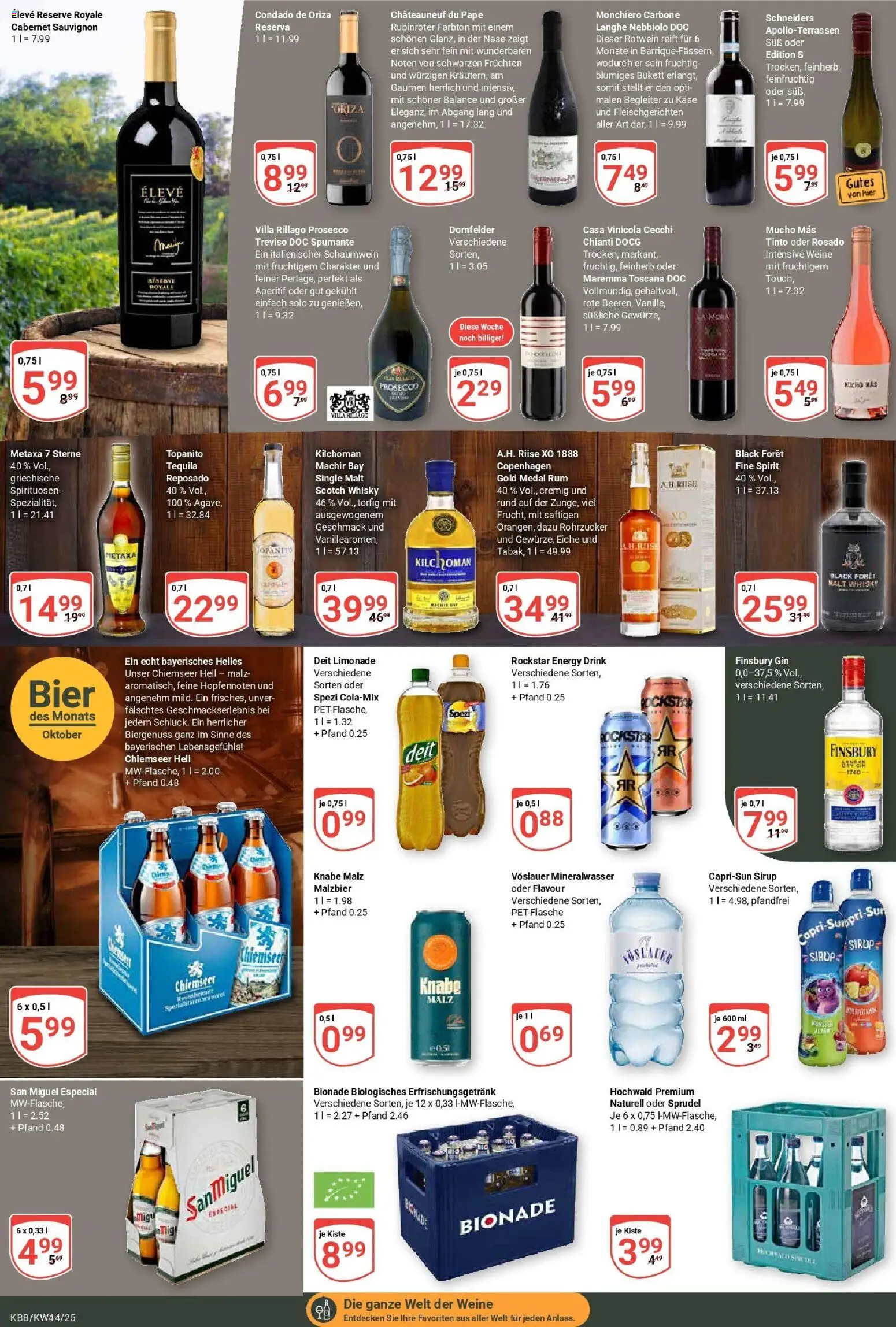 Globus prospekt Koblenz-Bubenheim	 – gültig ab 26.10.2025 | Seite: 19 | Produkte: Whisky, Käse, Bier, Rockstar