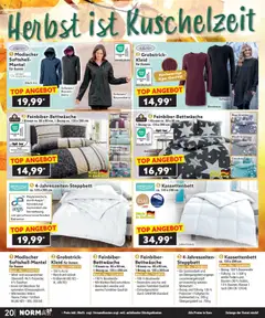 Norma Bestellmagazin  ab 01.10.2025 gültig | Seite: 20 | Produkte: Mantel, Avocado, Kleid, Kissen