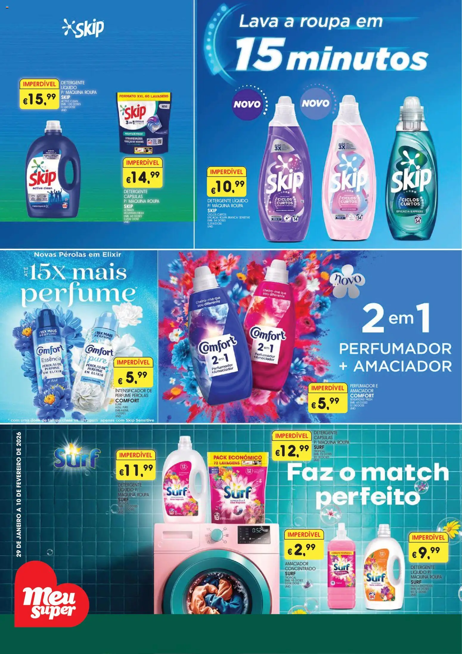 Meu Super folheto │ válido de 29.01.2026 | Página: 1 | Produtos: Perfume, Detergente