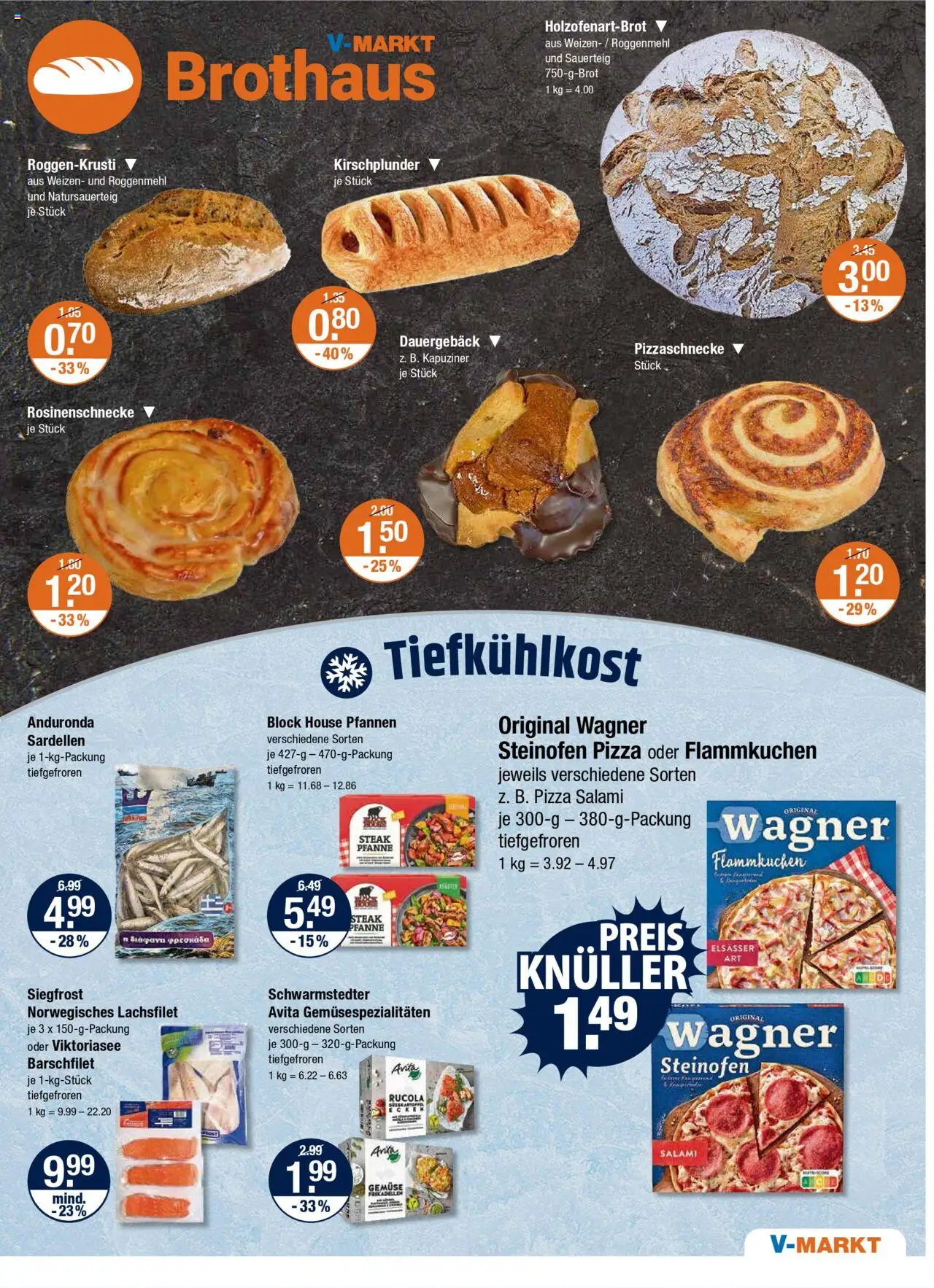 V-Markt - Oberpfalz – gültig ab 18.09.2025 | Seite: 9 | Produkte: Gemüse, Salami, Pizza, Steak