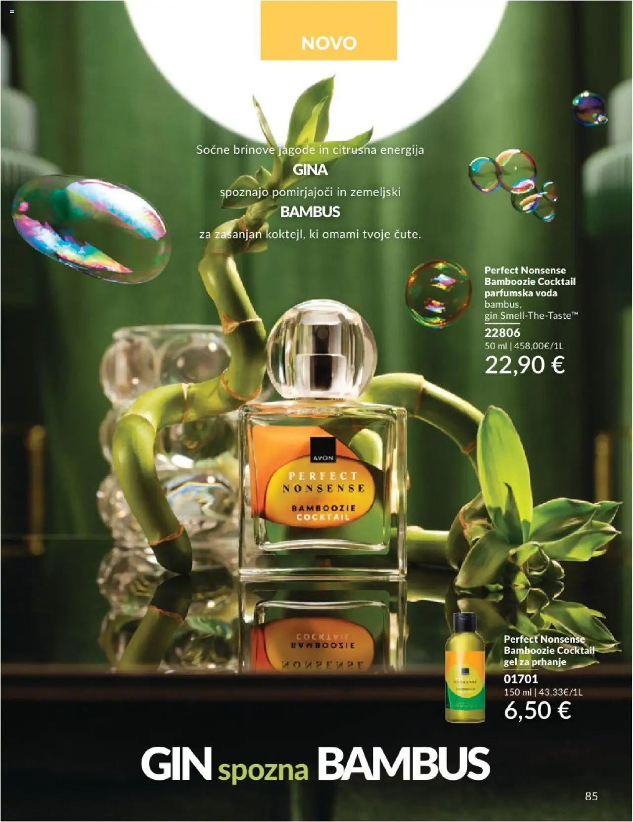 Avon katalog │ velja od 01.07.2025 | Stran: 85 | Izdelki: Gel za prhanje, Gin, Jagode, Voda