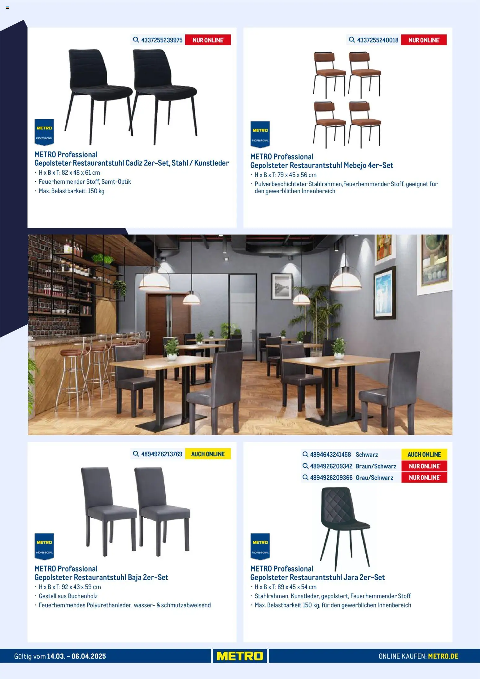 Metro Online: Indoor-Möbelsortiment – gültig ab 18.02.2026 | Seite: 3 | Produkte: Wasser