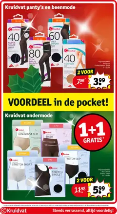 Kruidvat Invisible Highwaist Slip, Invisible highwaist slip, voelt aan als een tweede huid. - Voorbeeld van een folder van Kruidvat, geldig van 22.12.2025 | Pagina: 60 | Producten: Slip, Kan, Panty