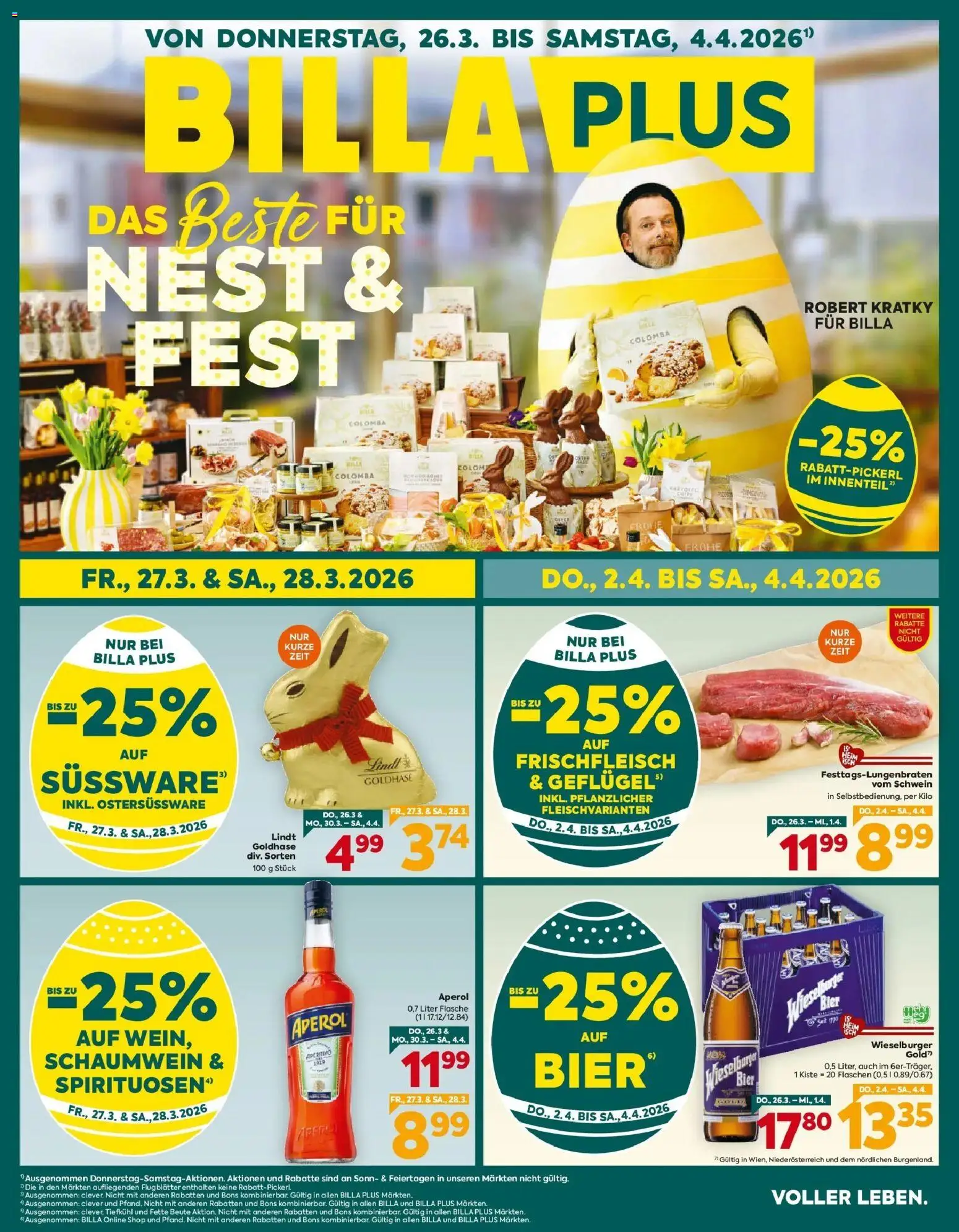 Billa Plus Flugblatt - Niederösterreich gültig ab 26.03.2026 | Seite: 1 | Produkte: Bier