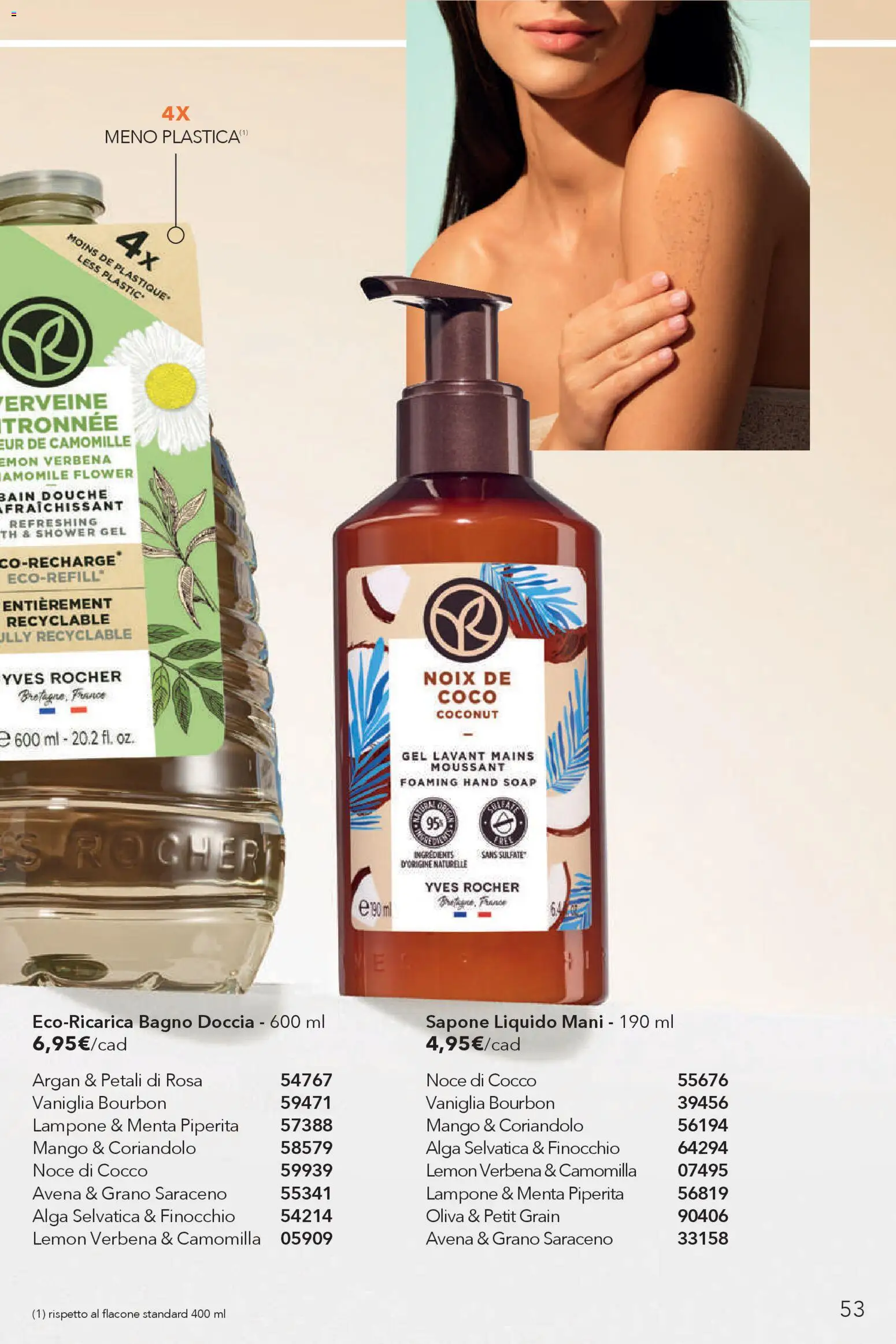 Volantino Yves Rocher del 23.04.2026 | Pagina: 53 | Prodotti: Mango, Cocco, Menta, Bagno