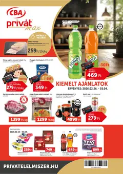 PRIVÁT - Aktuális szórólap MAX - amely érvényes a következő dátumtól: 26.02.2026