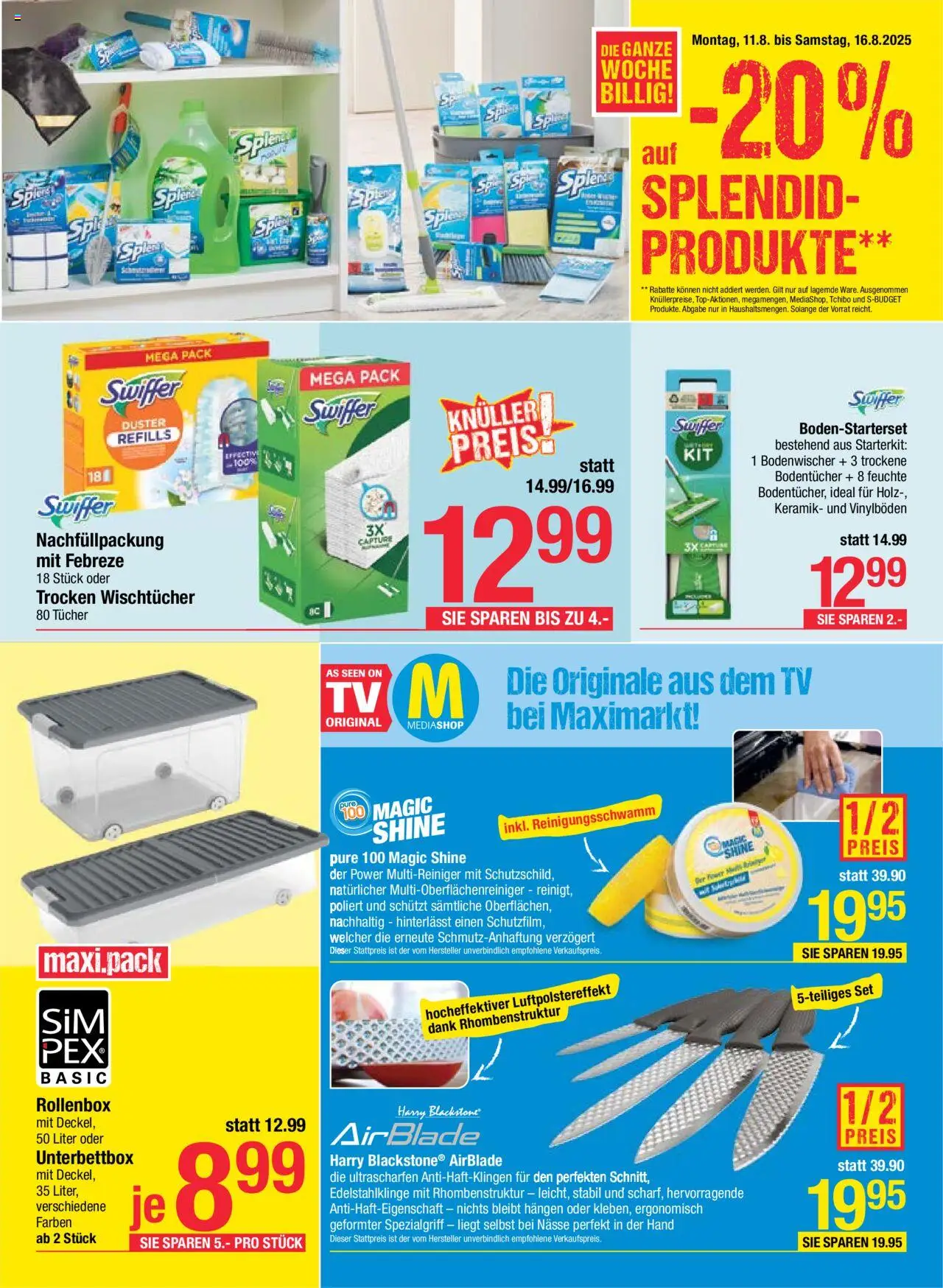 Maximarkt Flugblatt gültig ab 11.08.2025 | Seite: 15 | Produkte: TV