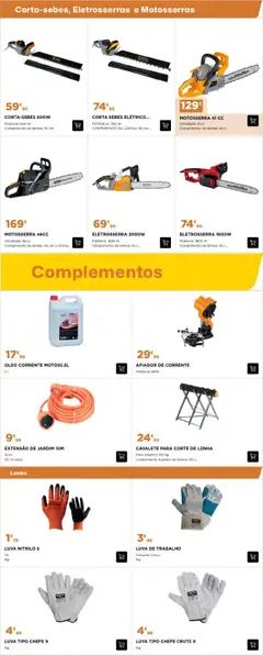 Pré-visualização BricoMarché - Catálogo Jardim Outono Inverno válido de 02.10.2025 | Página: 2 | Produtos: Luvas, Cavalete, Óleo