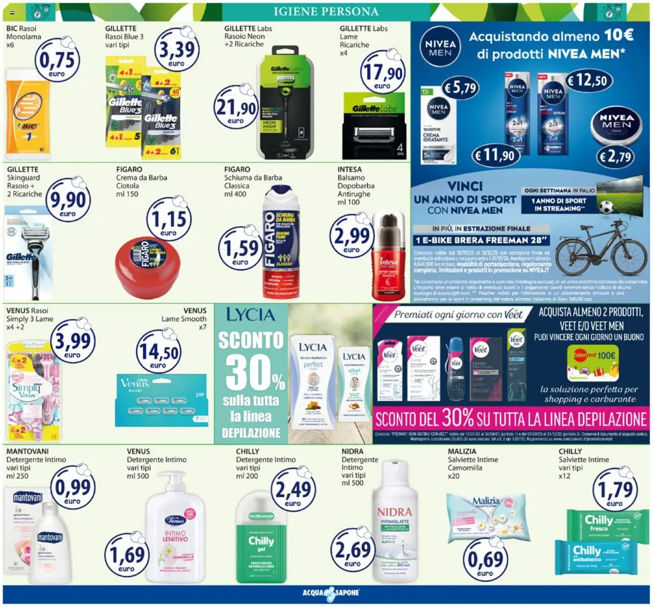 Volantino Acqua e Sapone del 06.10.2025 | Pagina: 11 | Prodotti: Balsamo, Schiuma da barba, Detergente intimo, Intimo