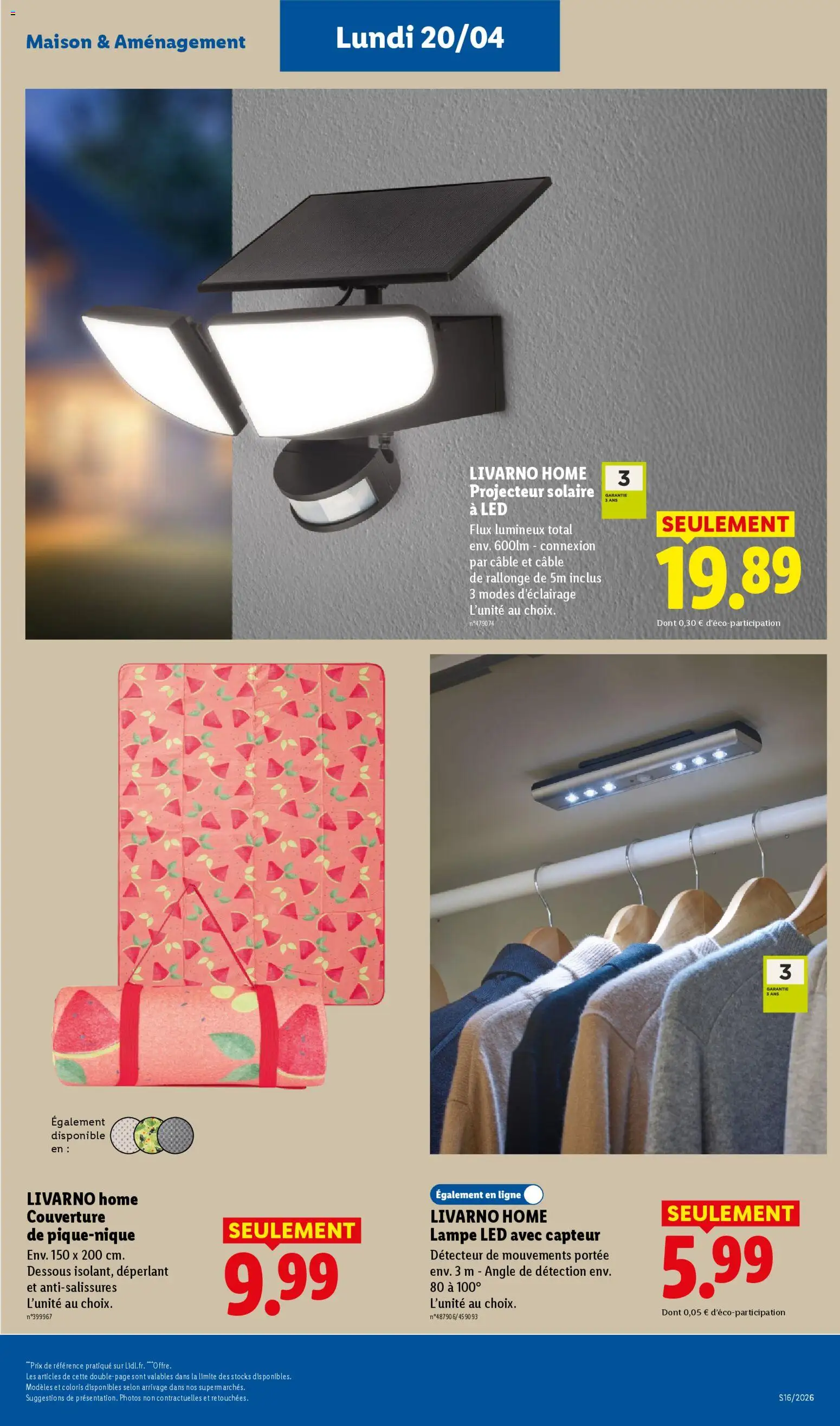{H1} | Page: 18 | Produits: lampe LED, Projecteur solaire, Lampe, Projecteur