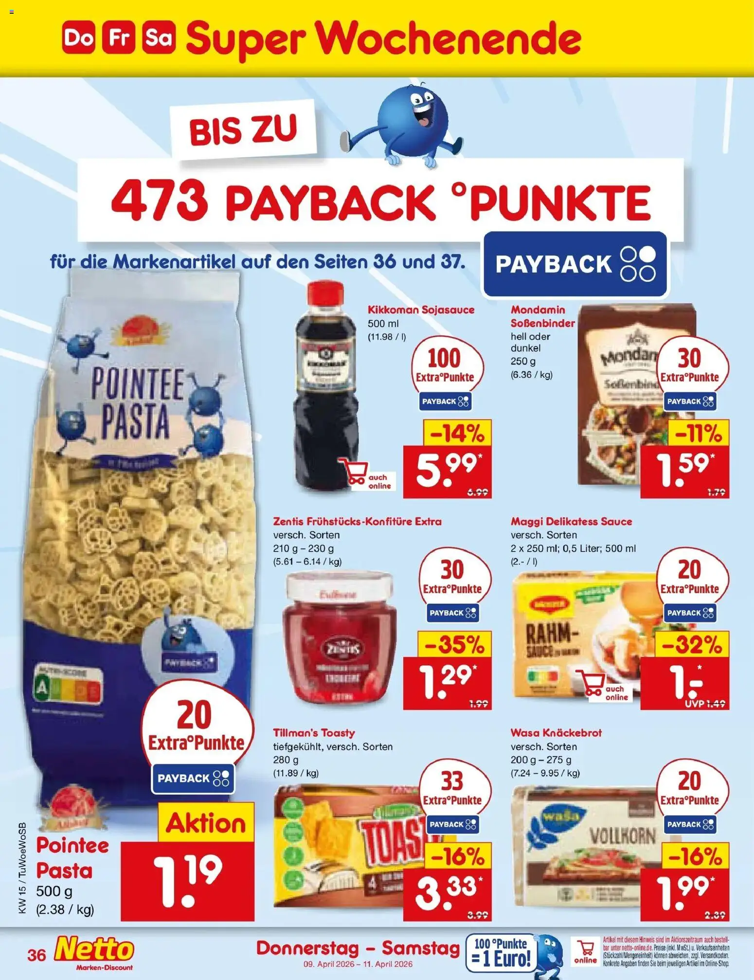 Netto Marken-Discount Prospekt Lahr-Langenwinkel	 – gültig ab 07.04.2026 | Seite: 52 | Produkte: Maggi, Wasa knackebrot, Pasta