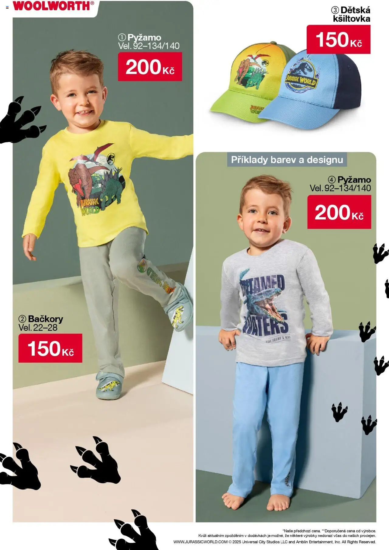 Woolworth leták od 22.08.2025 - akční nabídka | Strana: 11 | Produkty: Pyžamo, Bačkory
