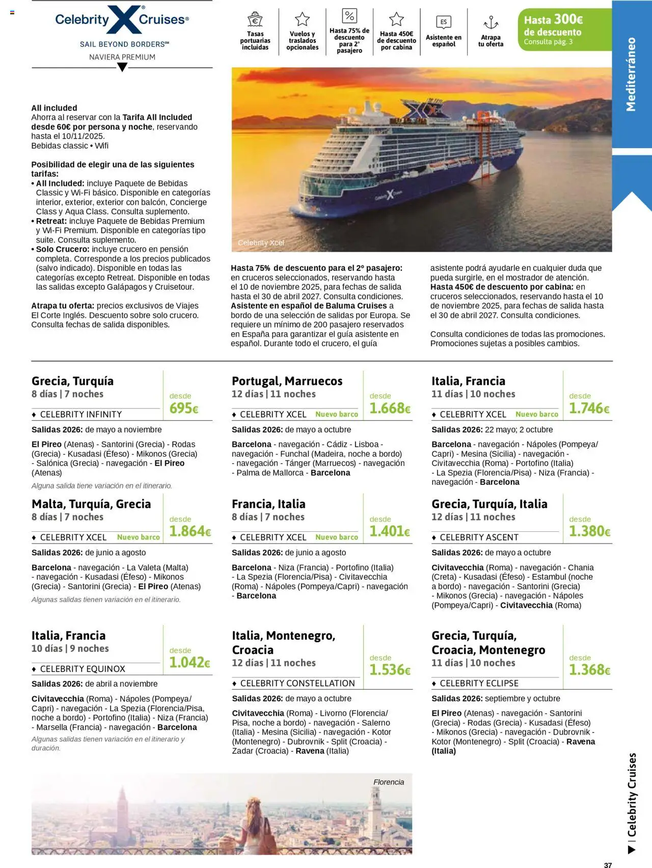 Viajes El Corte Inglés - Crucero Fantástico │ válido desde el 16.09.2025 | Página: 37 | Productos: Navegación