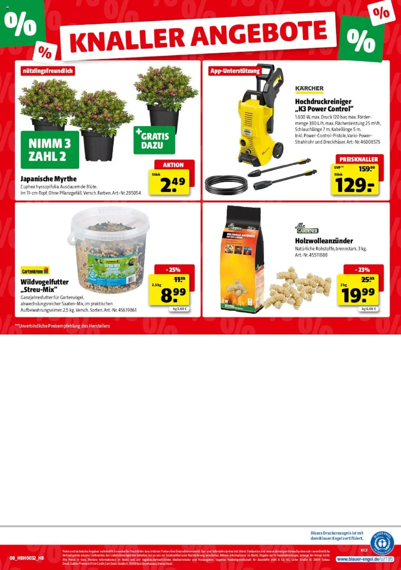 Hagebau Prospekt 	 - gültig ab dem 02.08.2025 | Seite: 8 | Produkte: Bad, Hochdruckreiniger