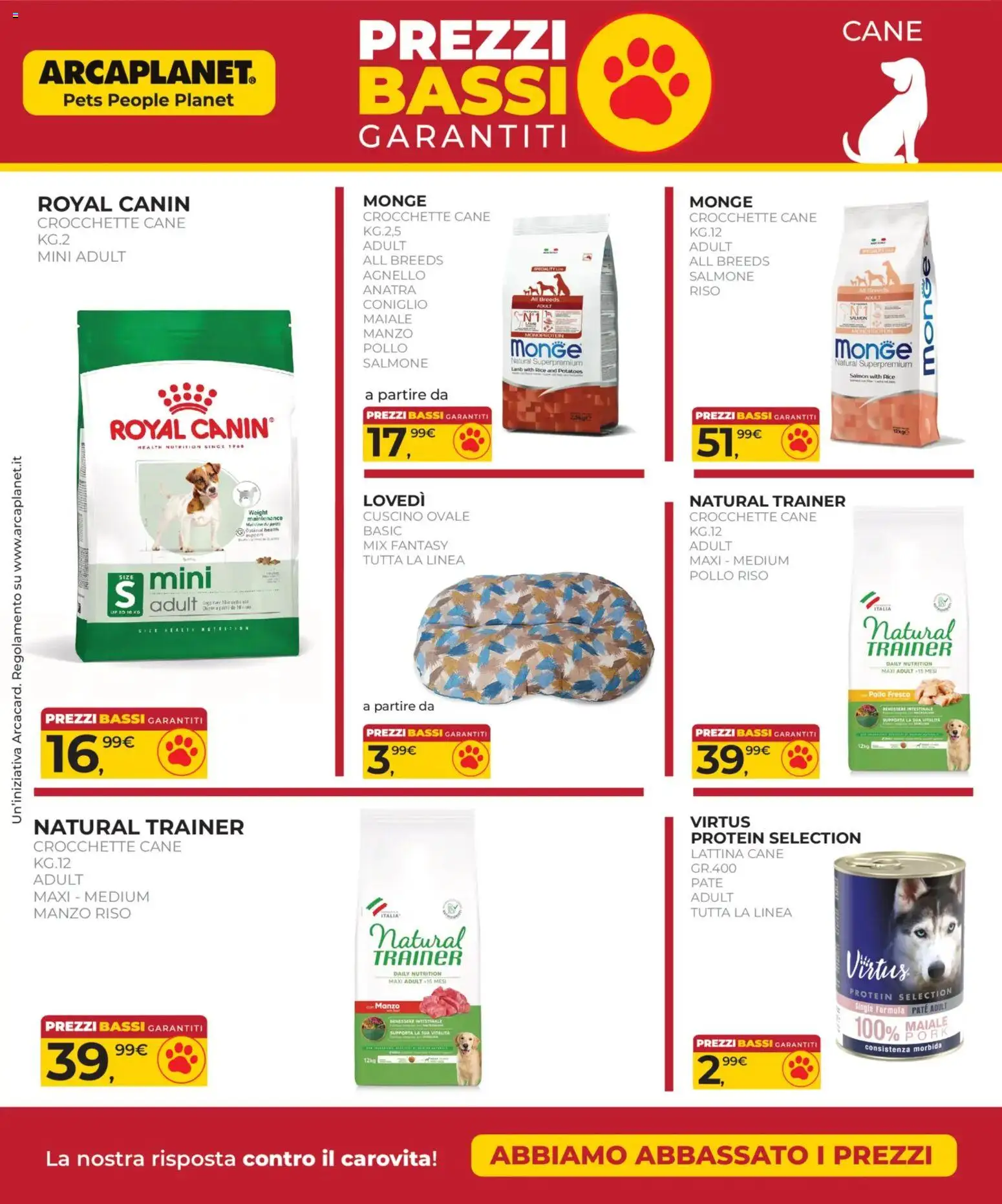 Volantino Arcaplanet del 02.03.2026 | Pagina: 6 | Prodotti: Paté, Pollo, Maiale, Riso